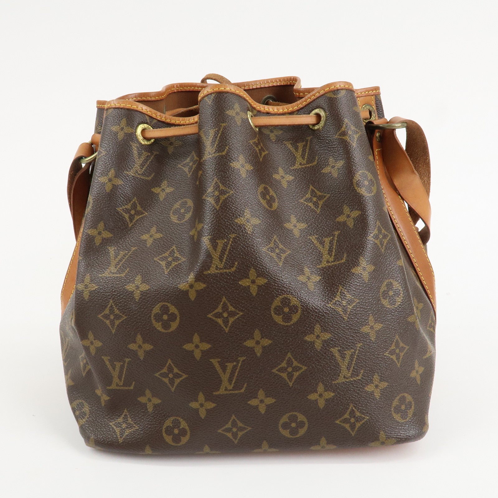 Louis Vuitton Monogram Petit Noe Shoulder Bag Brown M42226 Used