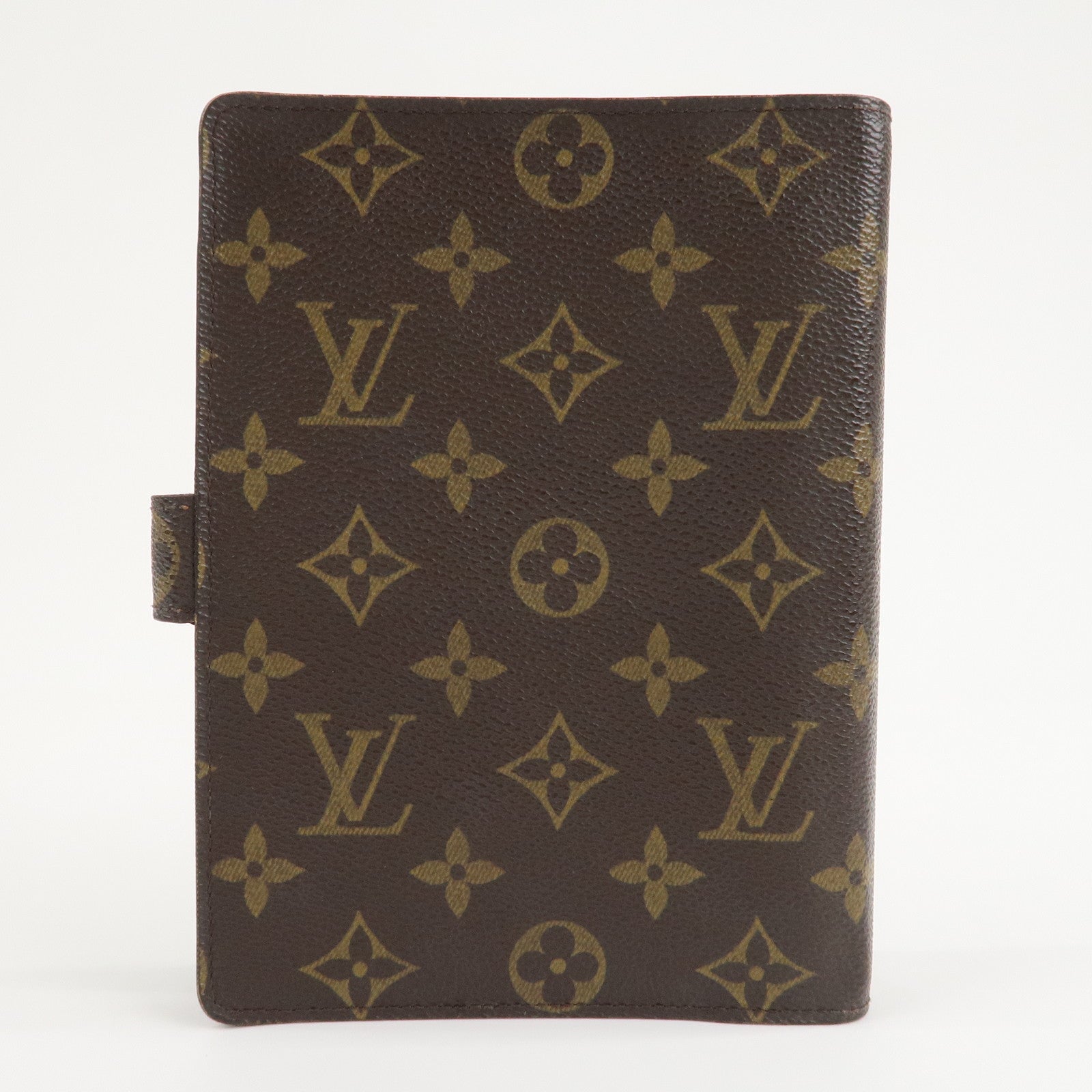 Louis Vuitton Monogram Agenda MM Planner Cover Brown R20105 Used