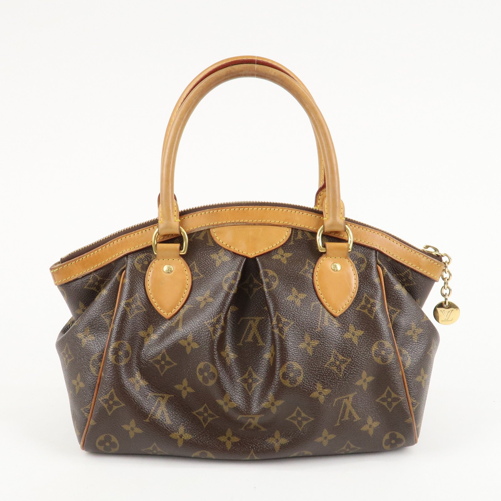 Louis Vuitton Monogram Tivoli PM Hand Bag Brown M40143 Used