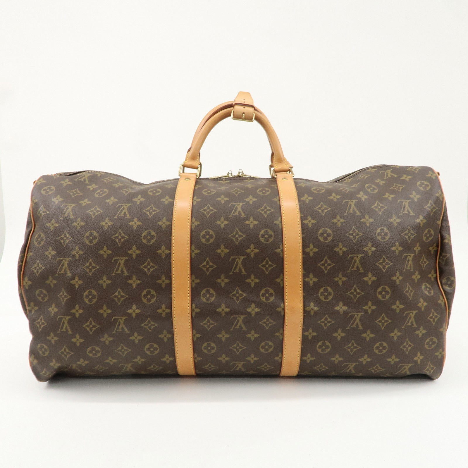 Louis Vuitton Monogram Keep All Bandouliere 60 Bag Brown M41412