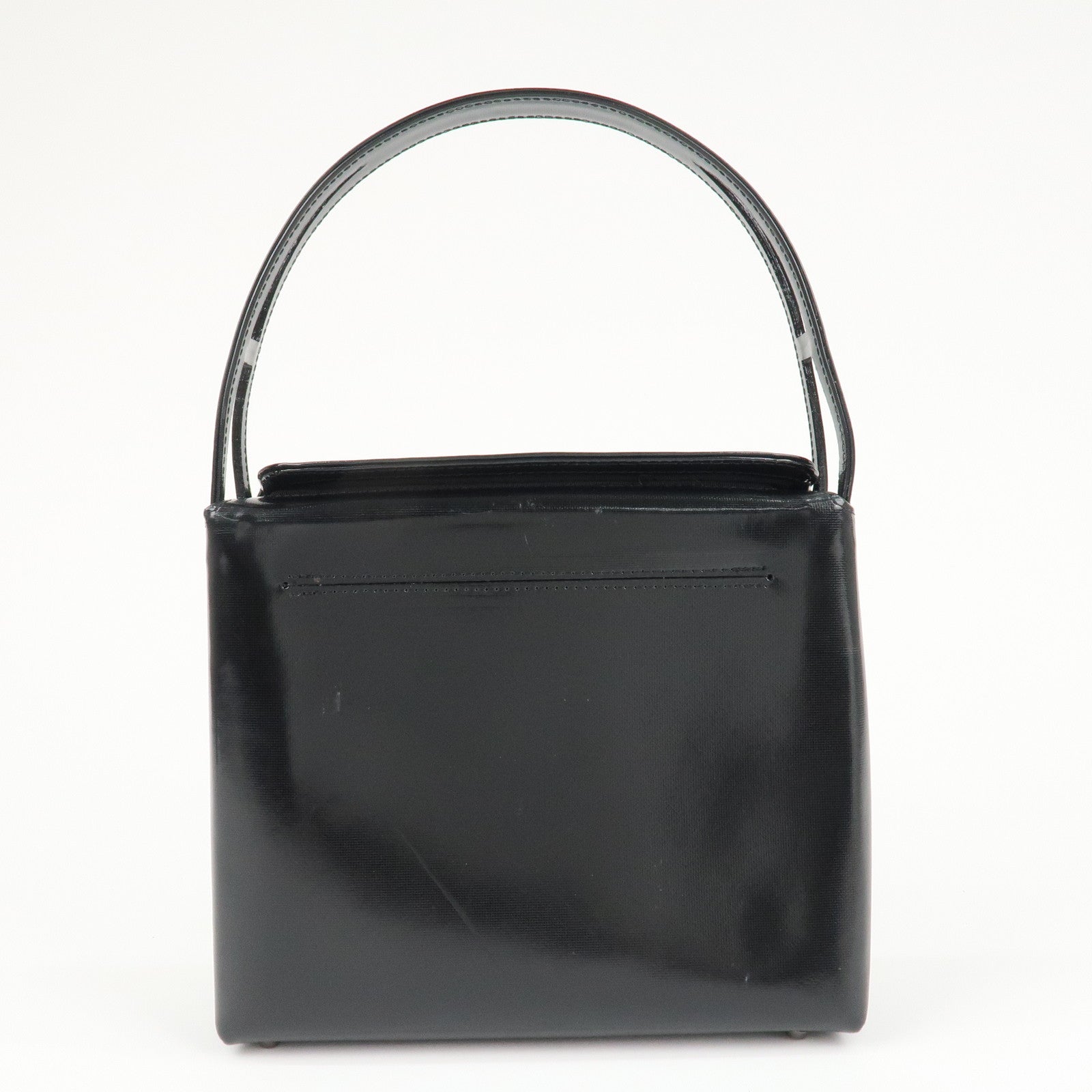 GIVENCHY PVC Anastasia Hand Bag Shoulder Bag Black Used