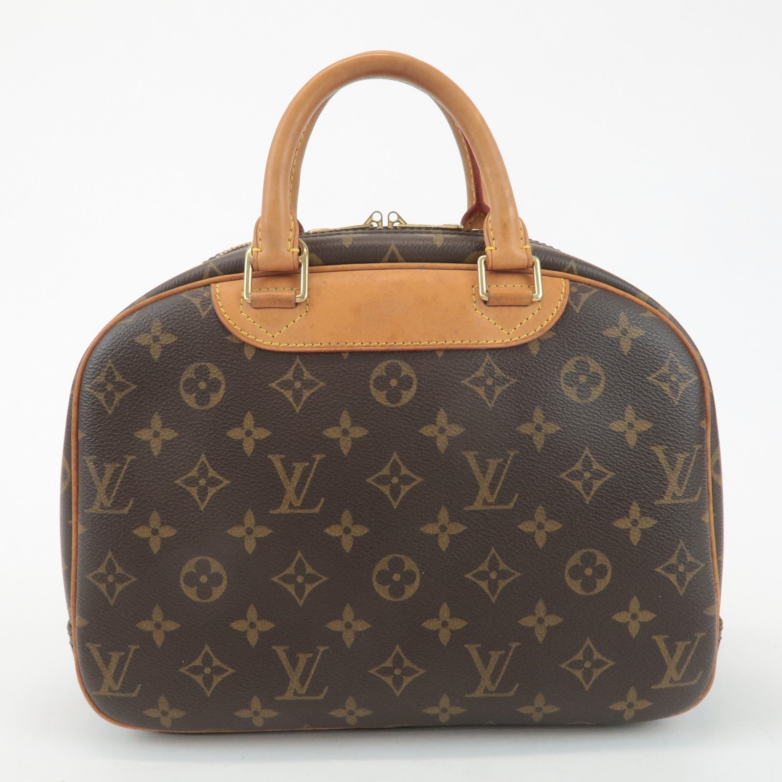 Louis Vuitton Monogram Trueville Hand Bag Brown M42228 Used