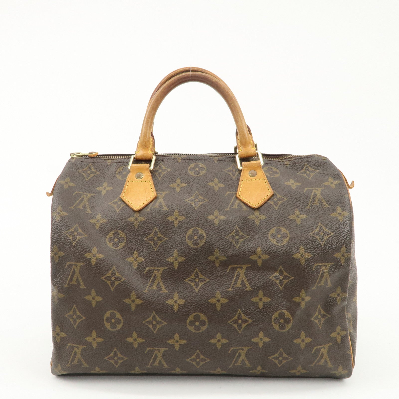 Louis Vuitton Monogram Speedy 30 Hand Bag Boston Bag M41108 Used