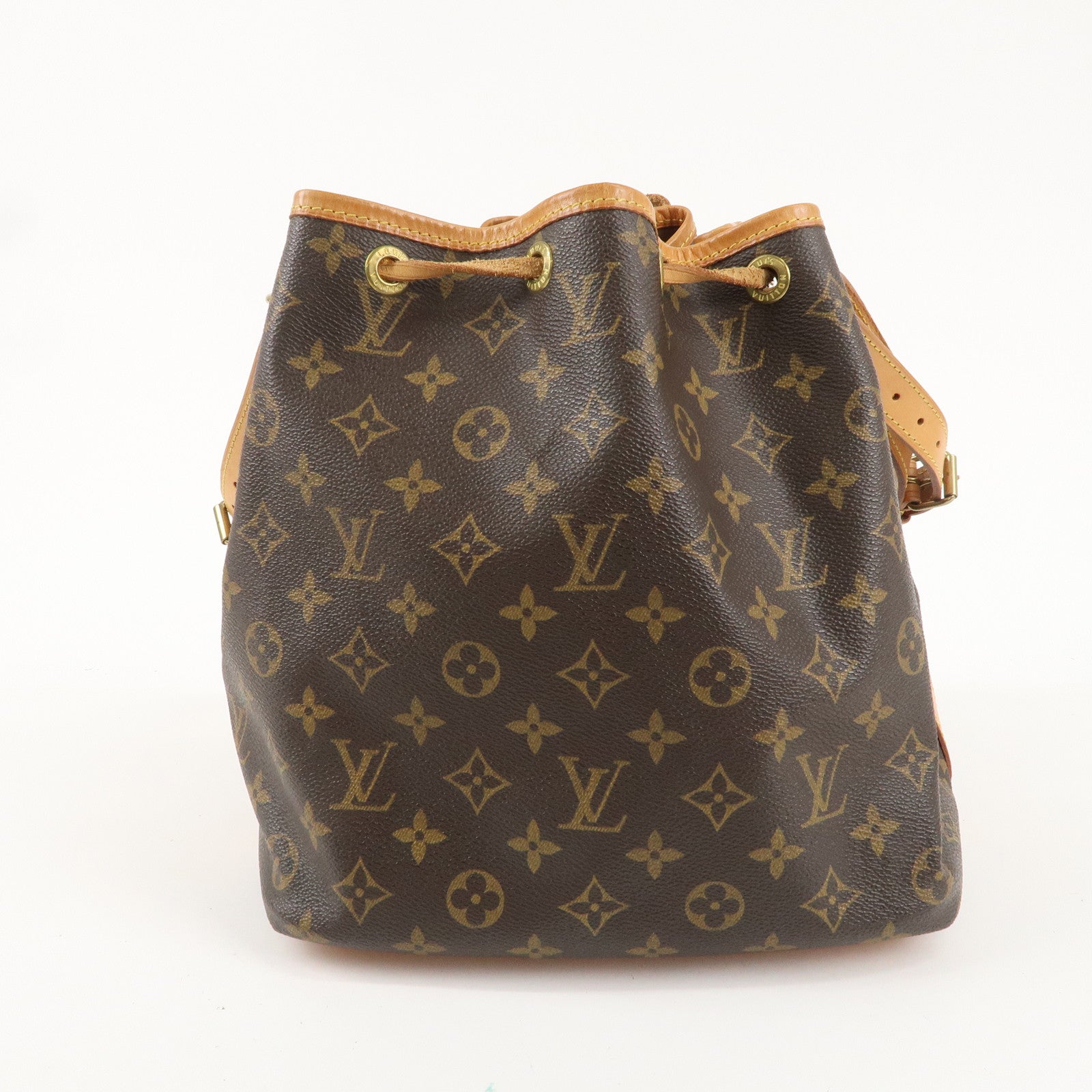 Louis Vuitton Monogram Petit Noe Shoulder Bag Brown M42226