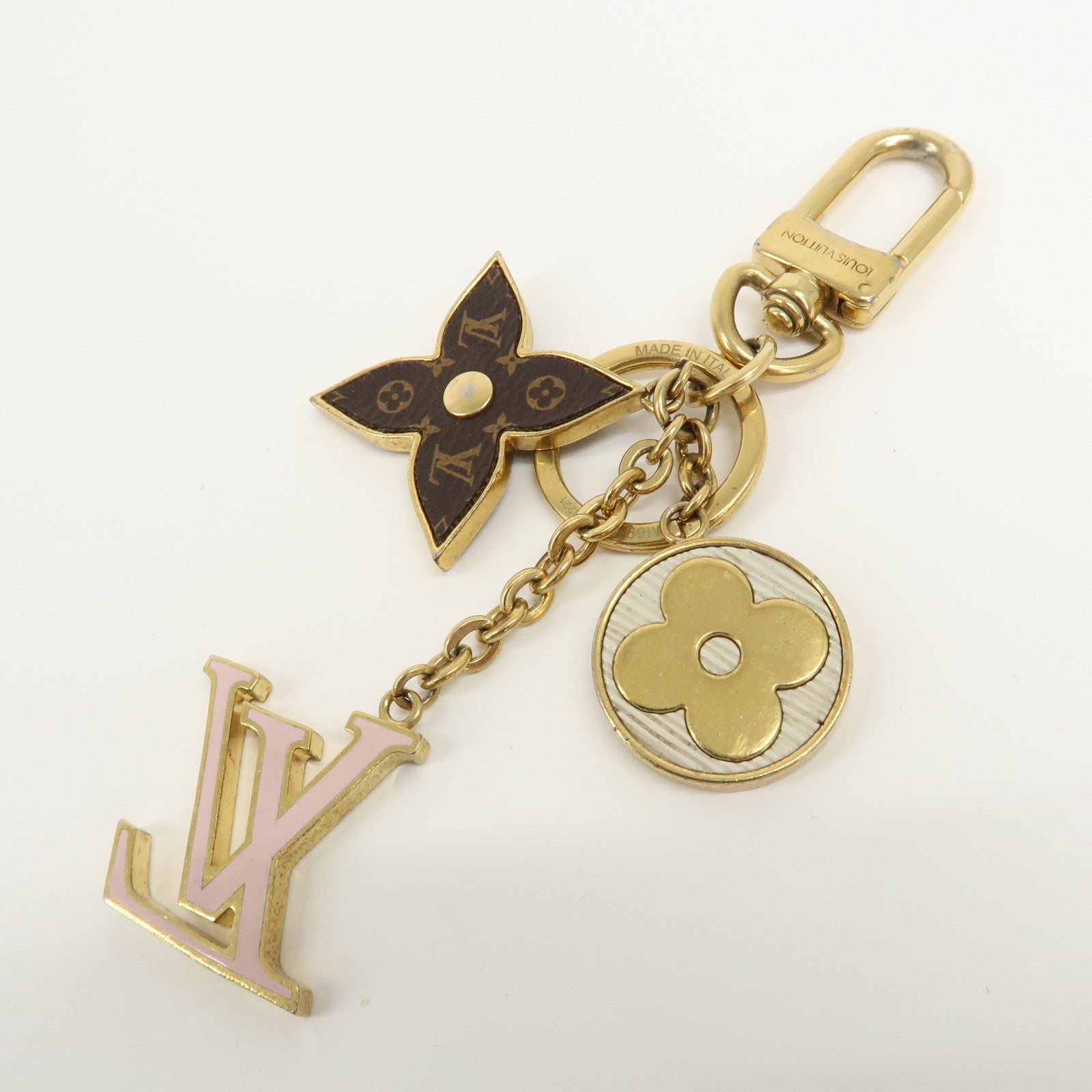 Louis Vuitton Porte Cles Spring Street Bag Charm Gold M69008 Used