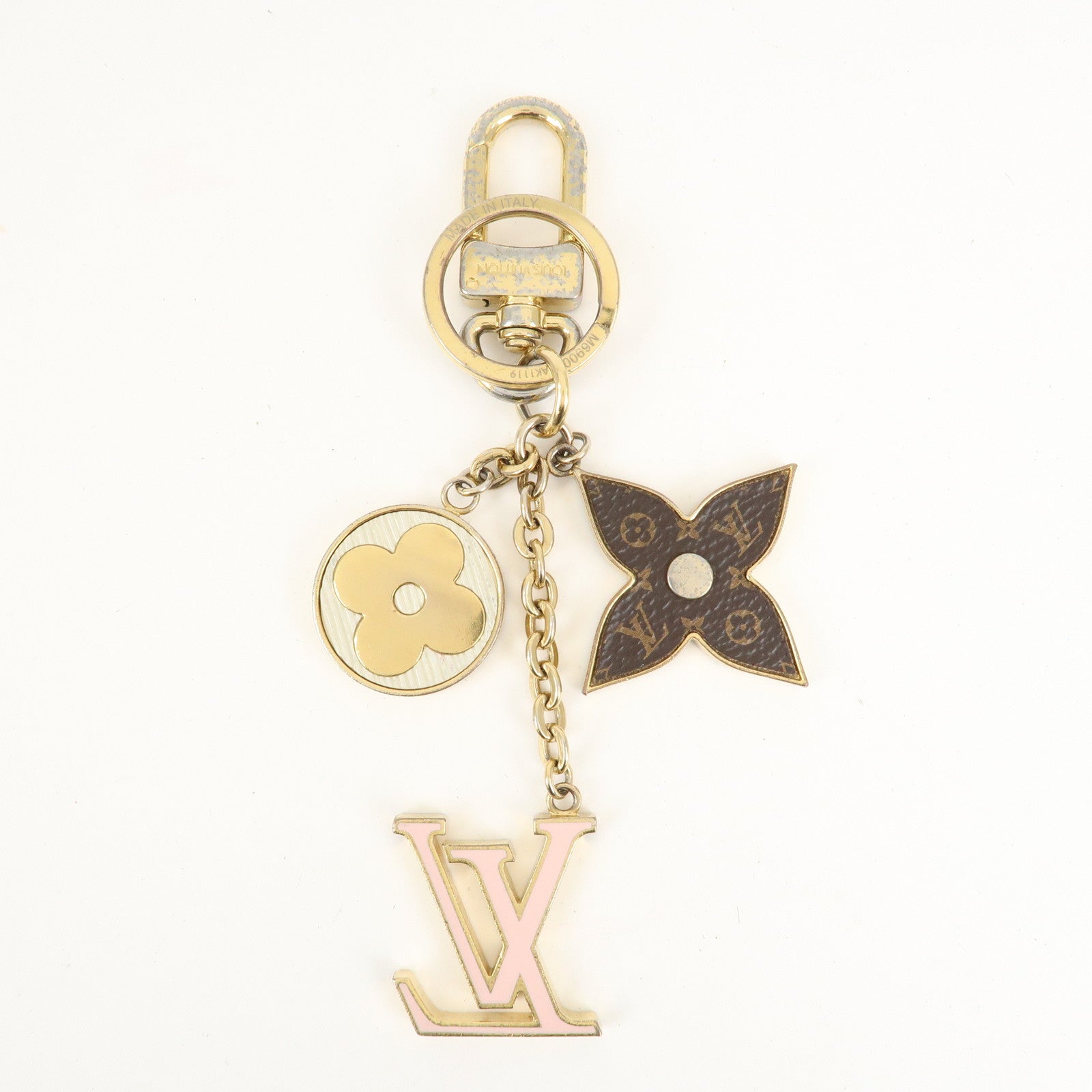 Louis Vuitton Porte Cles Spring Street Bag Charm Gold M69008 Used