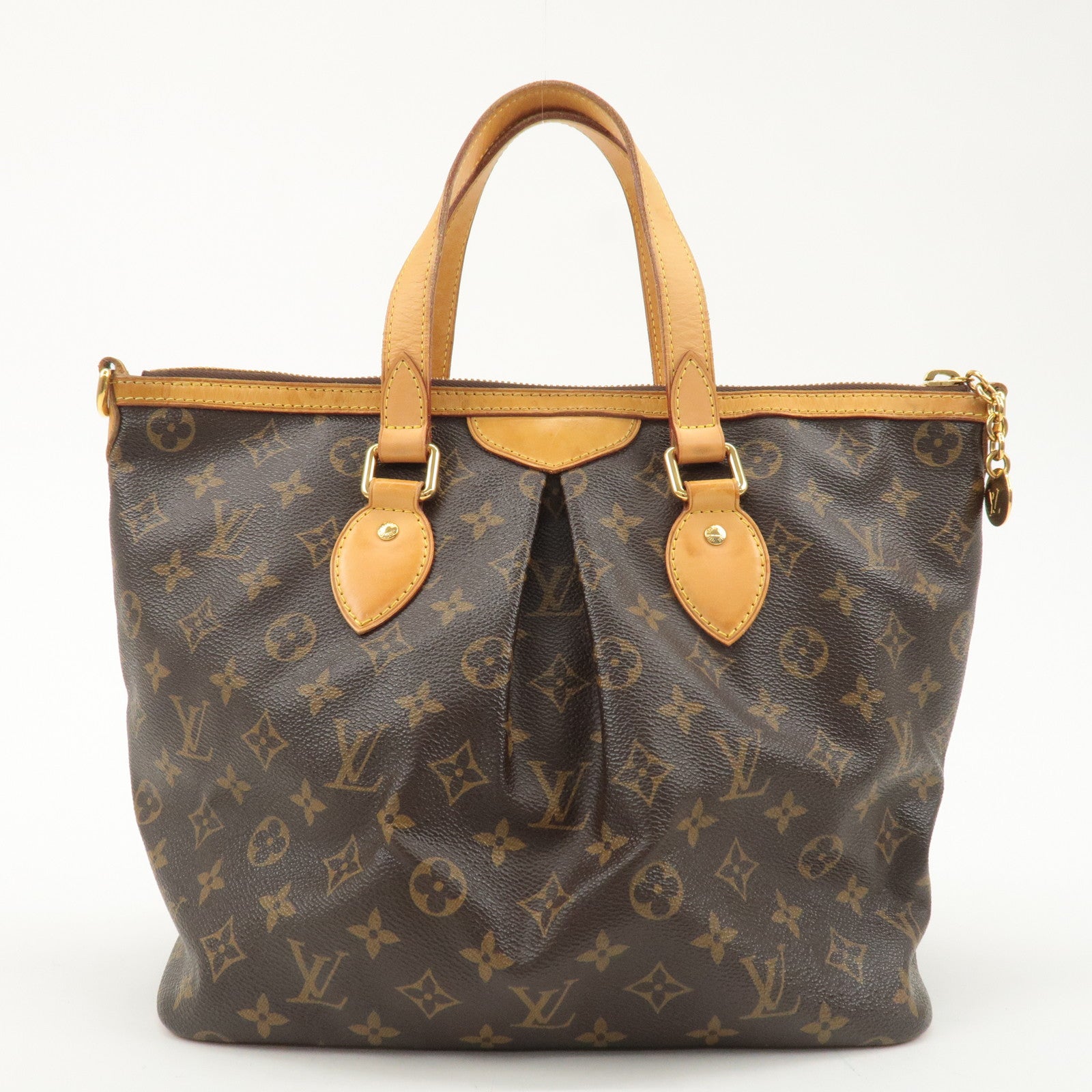 Louis Vuitton Monogram Palermo PM 2Way Hand Bag Brown M40145