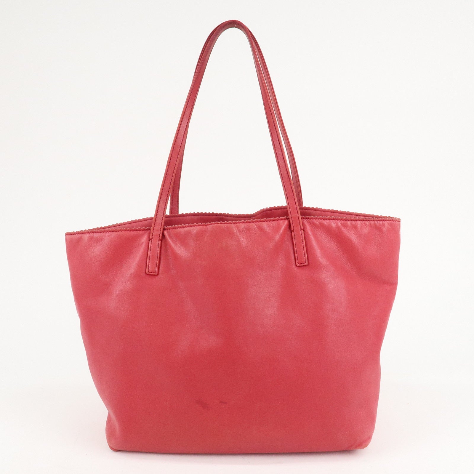 LOEWE Anagram Leather Tote Bag Shoulder Bag Hand Bag Pink