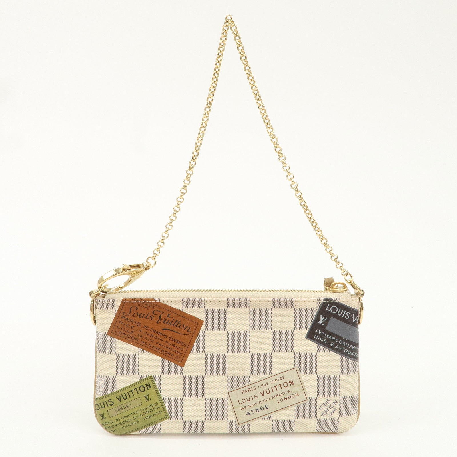 Louis Vuitton Damier Azur Travel Colletion Pochette Milla N63078