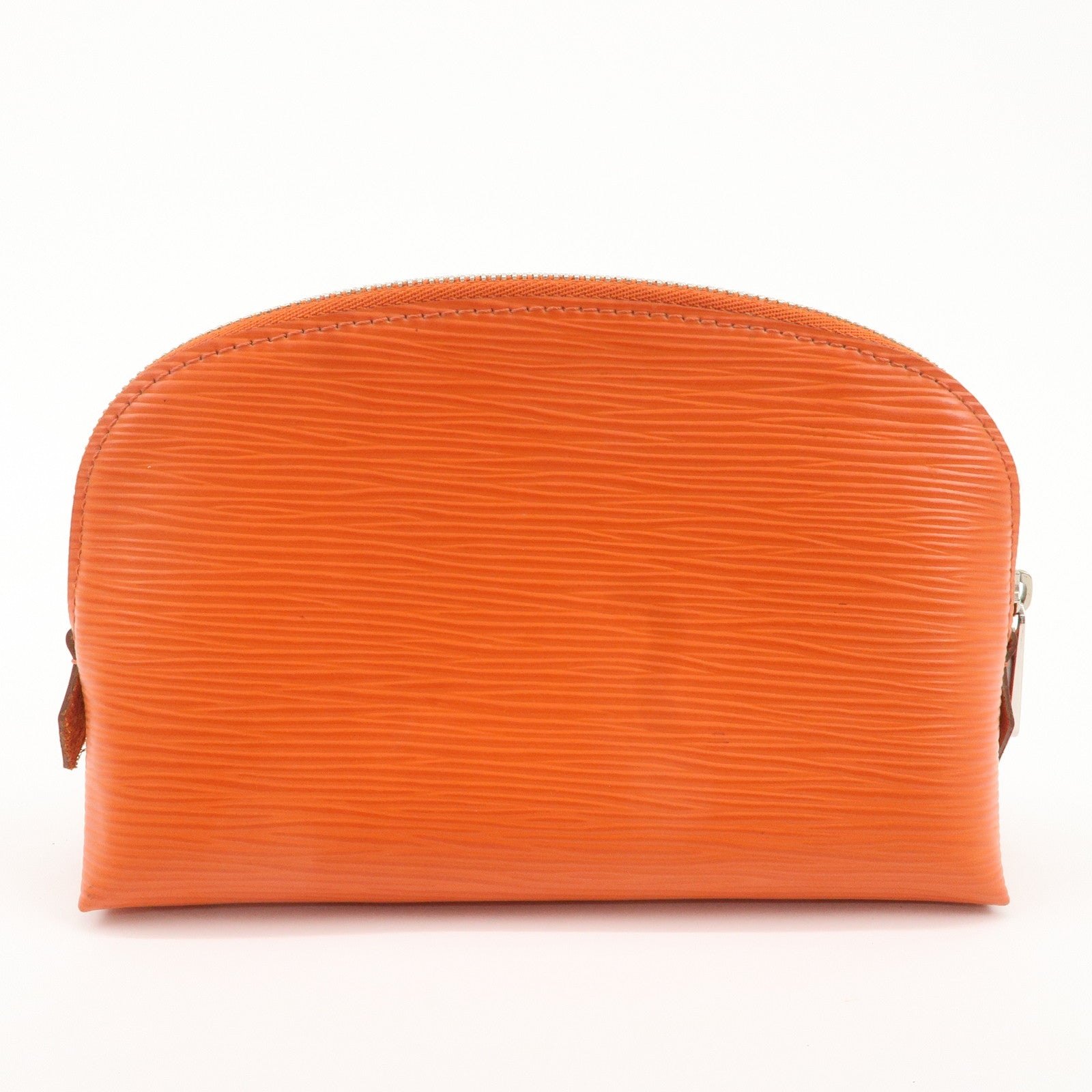 Louis Vuitton Epi Pochette Cosmetic Pouch Pimont Orange Used