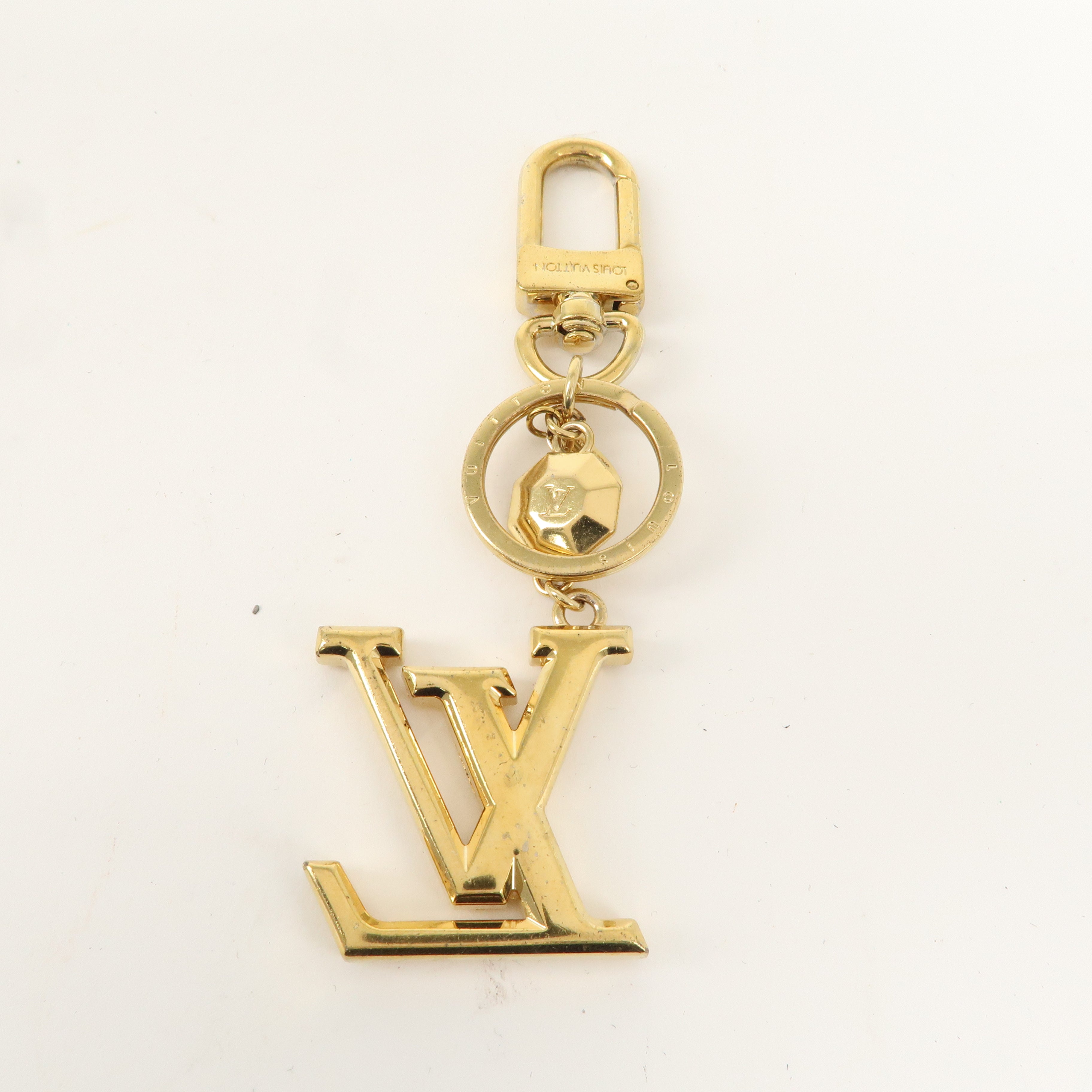 Louis Vuitton Porte Cles LV Facettes Bag Charm Gold M65216