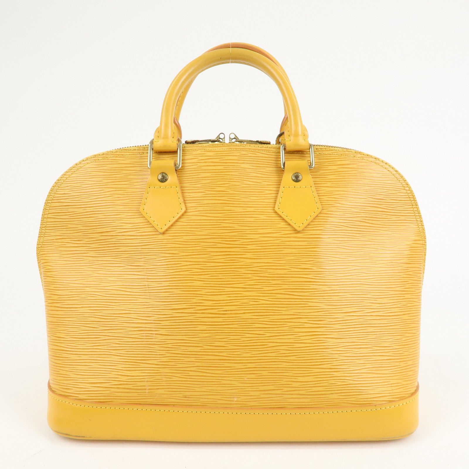 Louis Vuitton Epi Alma PM Hand Bag Tassili Yellow M52149