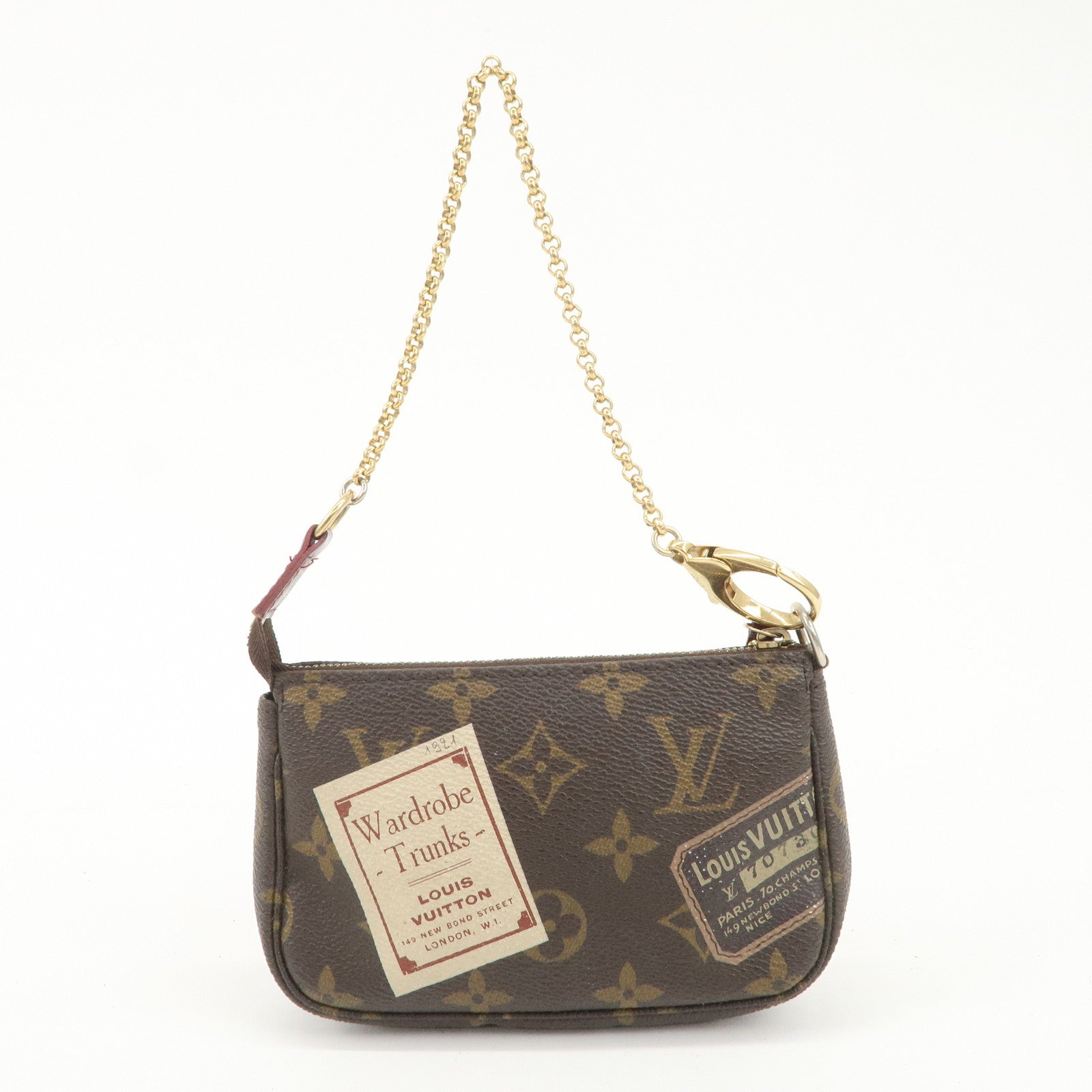 Louis Vuitton Monogram Mini Pochette Accessoires Label M63798 Used