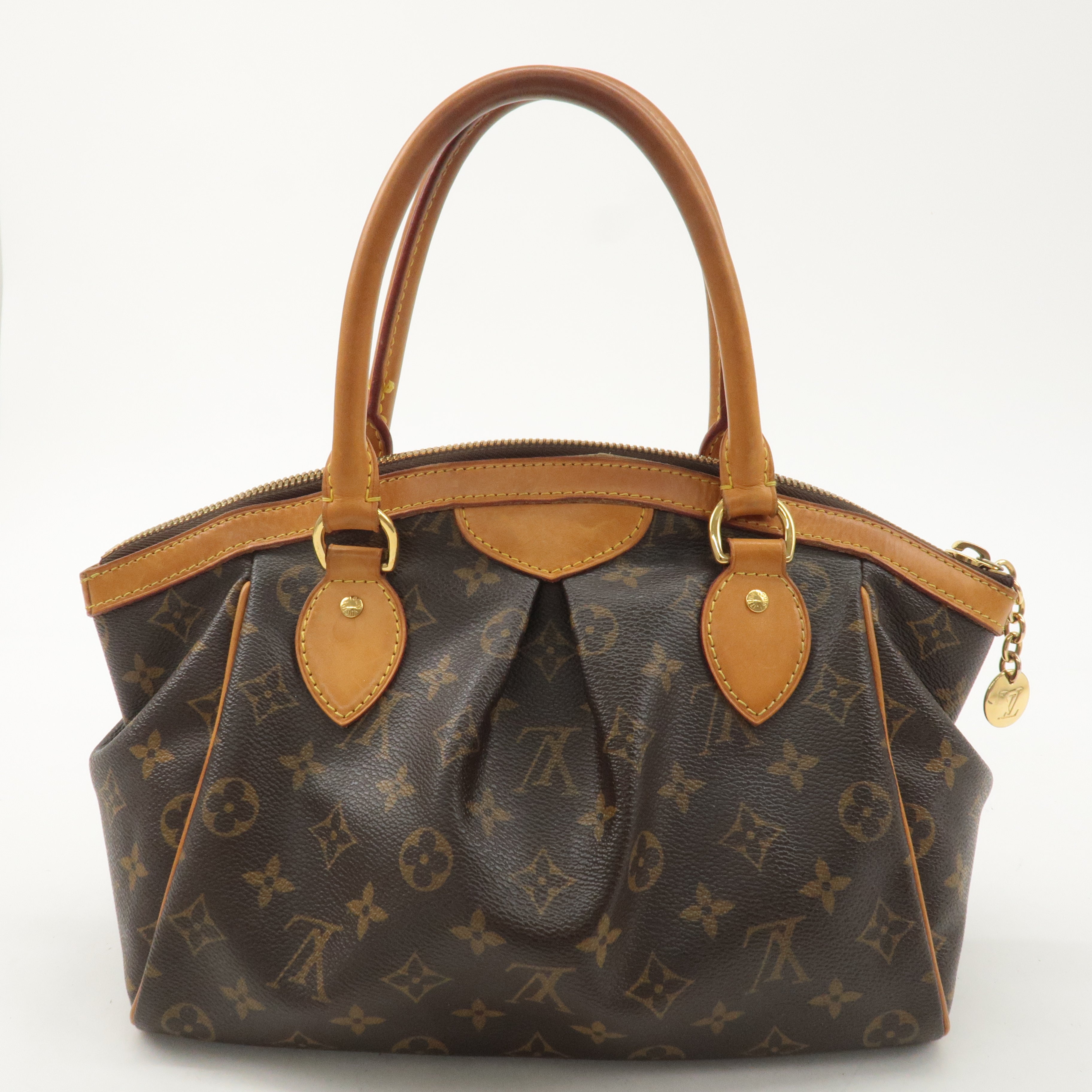 Louis Vuitton Monogram Tivoli PM Hand Bag Brown M40143