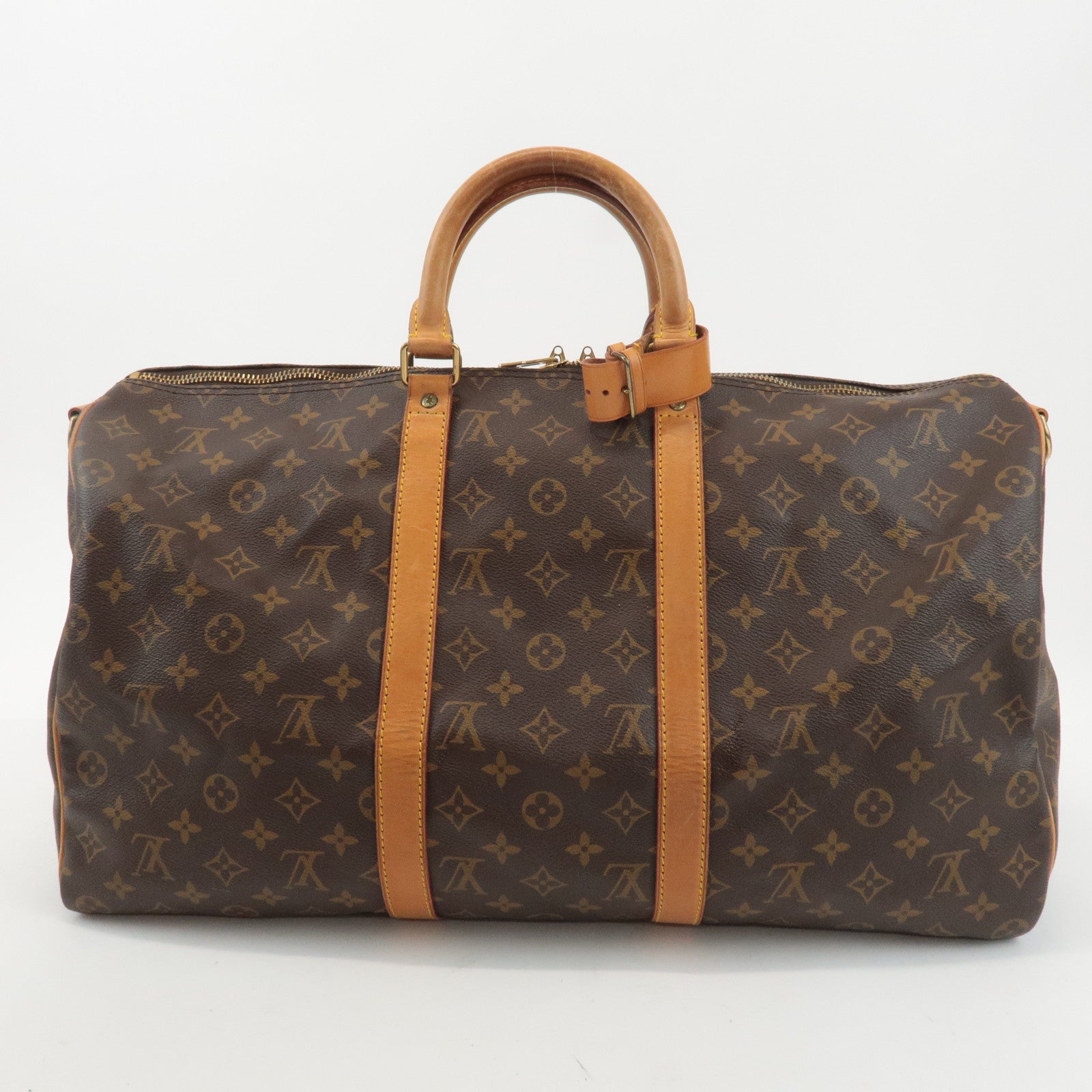 Louis Vuitton Monogram Keep All 50 Boston Bag Brown M41416