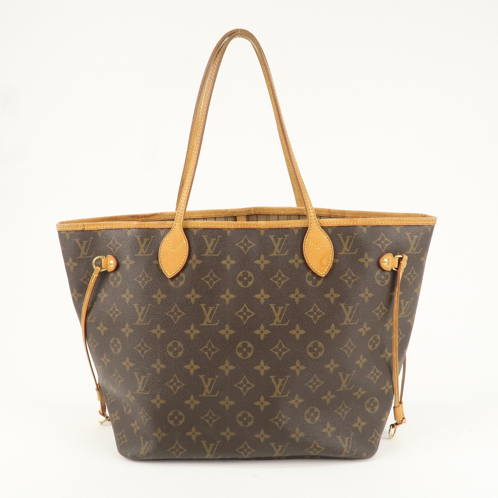 Louis Vuitton Monogram Neverfull MM Tote Bag Brown M40156