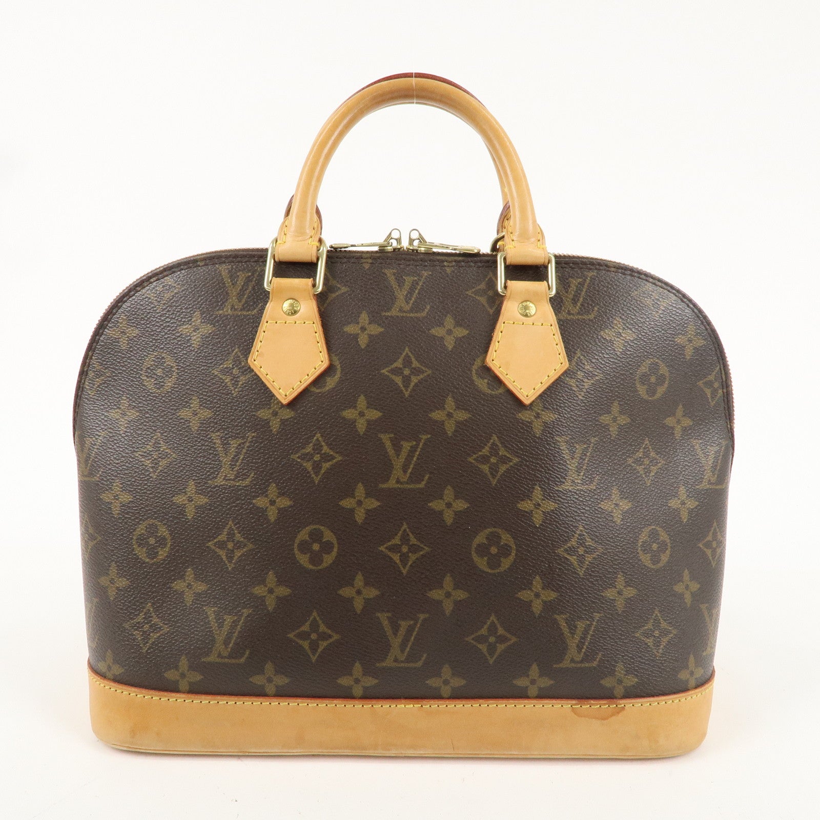 Louis Vuitton Monogram Alma Hand Bag Brown M51130