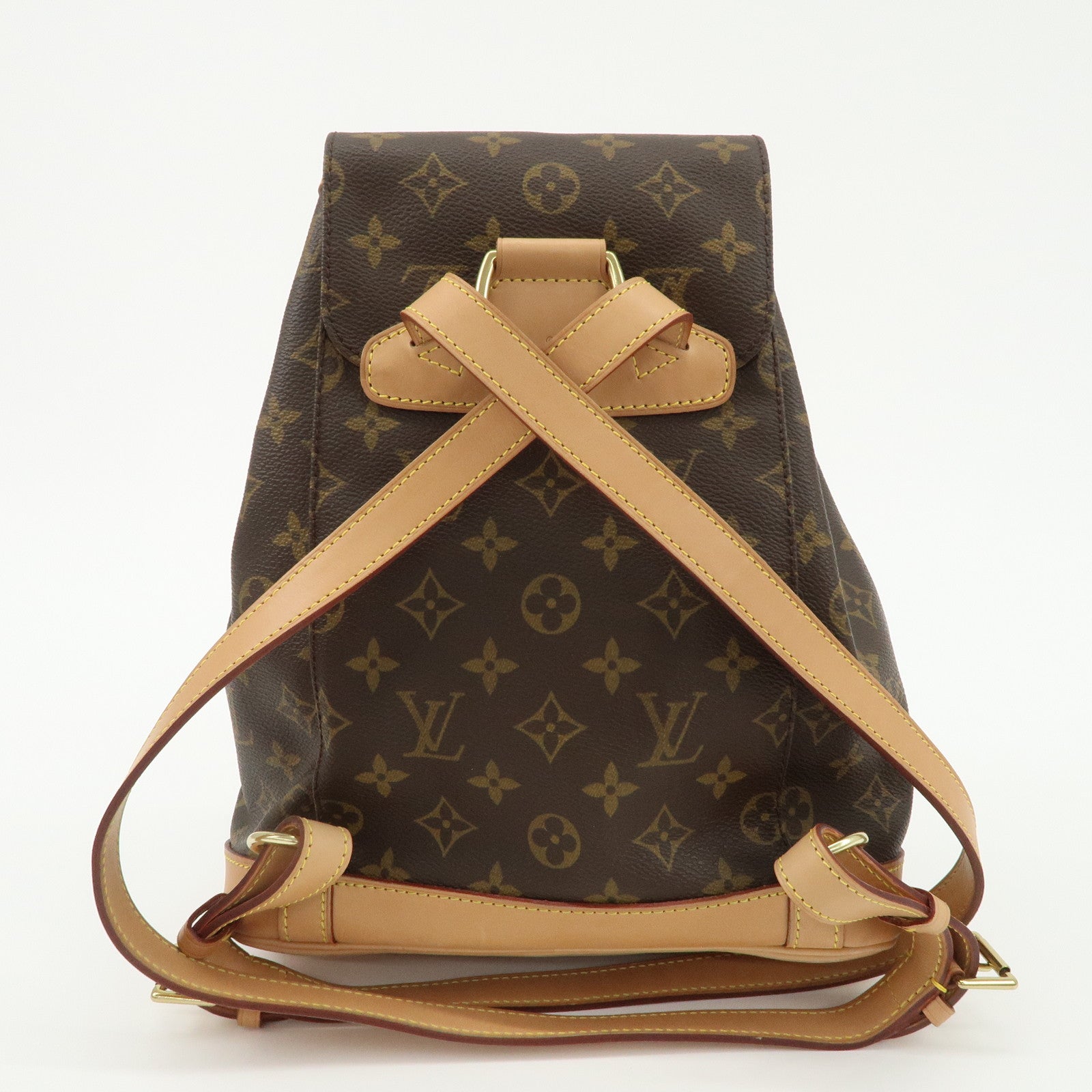 Louis Vuitton Monogram Montsouris MM Back Pack Bag M51136 Used