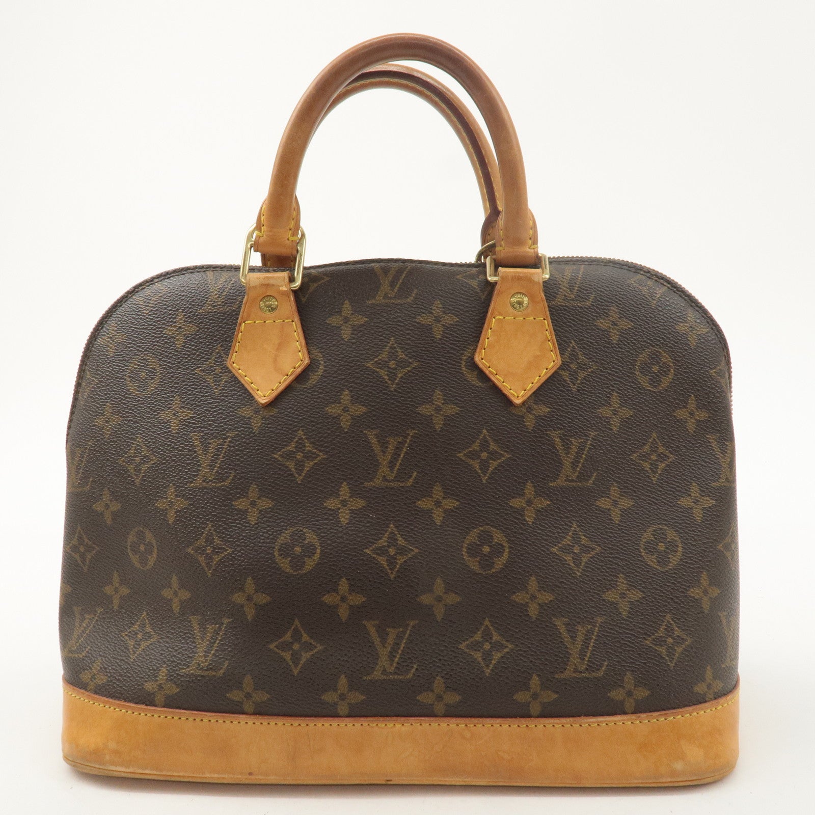 Louis Vuitton Monogram Alma Hand Bag Brown M51130