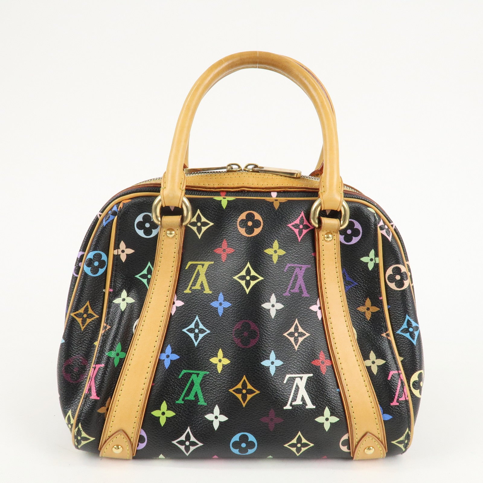 Louis Vuitton Monogram Multi Color Priscilla Hand Bag Noir M40097 Used