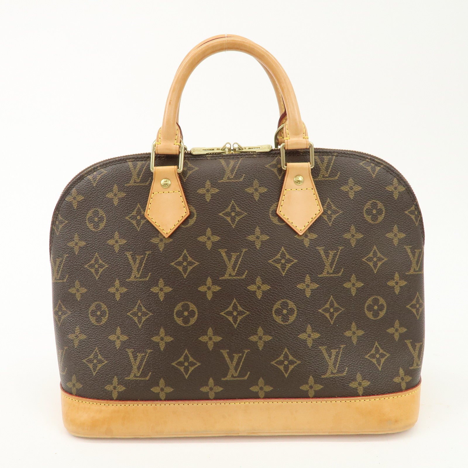 Louis Vuitton Monogram Alma Hand Bag Brown M51130