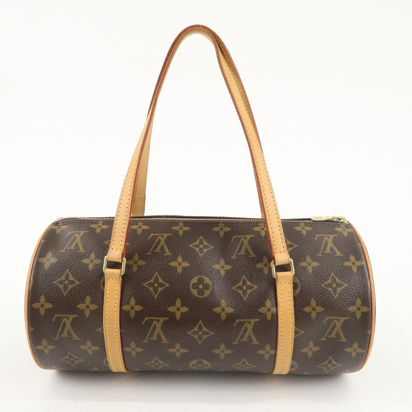 Louis Vuitton Monogram Papillon 30 Hand Bag 
Pouch Brown M51385