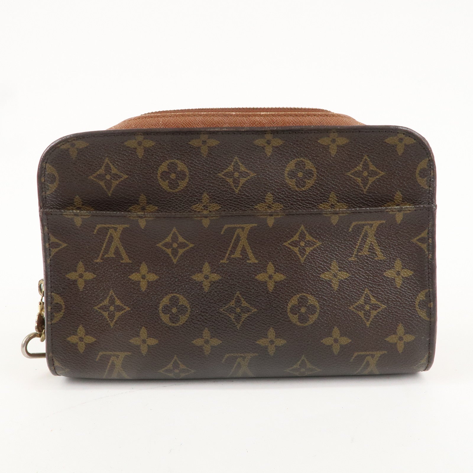 Louis Vuitton Monogram Orsay Clutch Bag Pouch Brown M51790