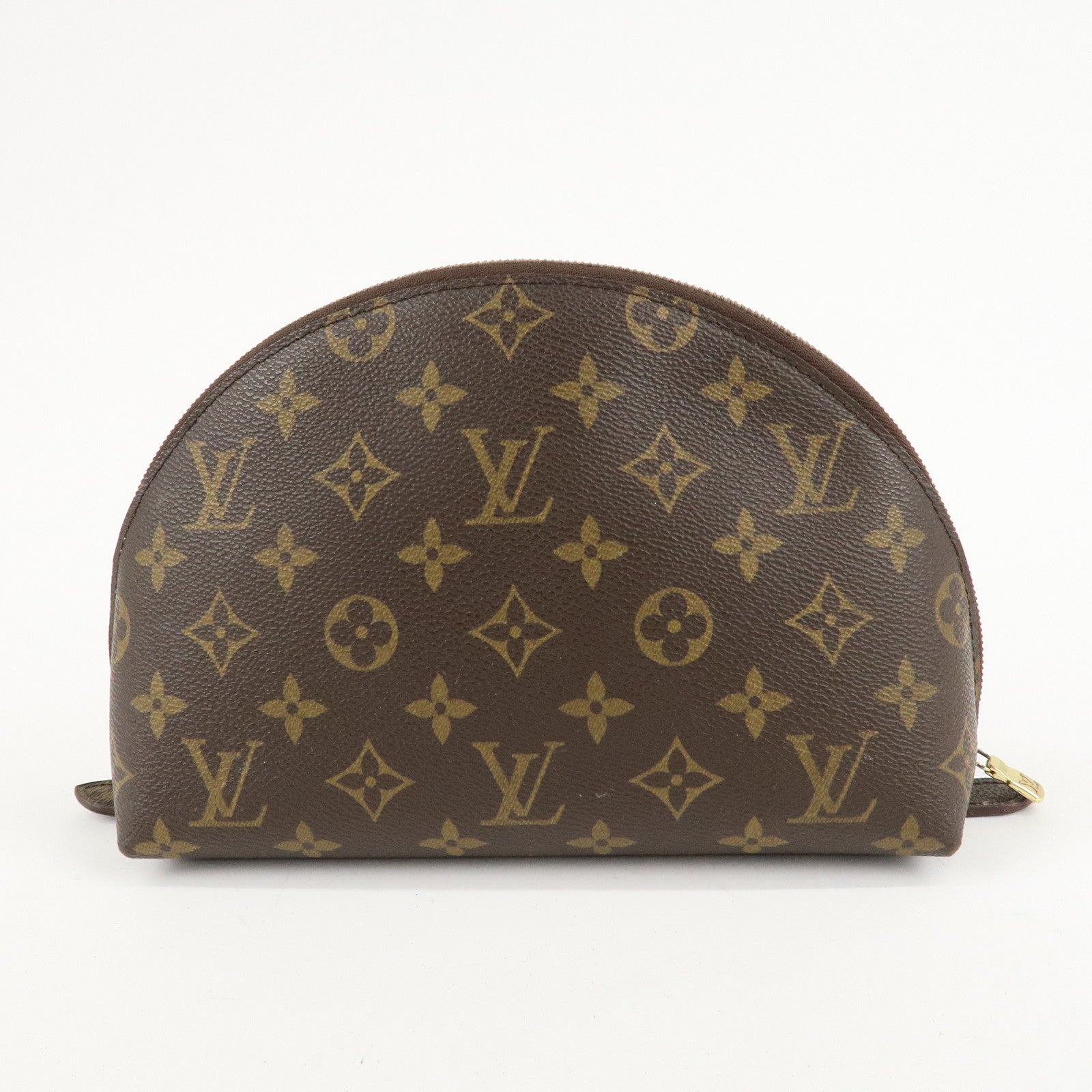 Louis Vuitton Monogram Trousse Demi Ronde Pouch M47520 Used