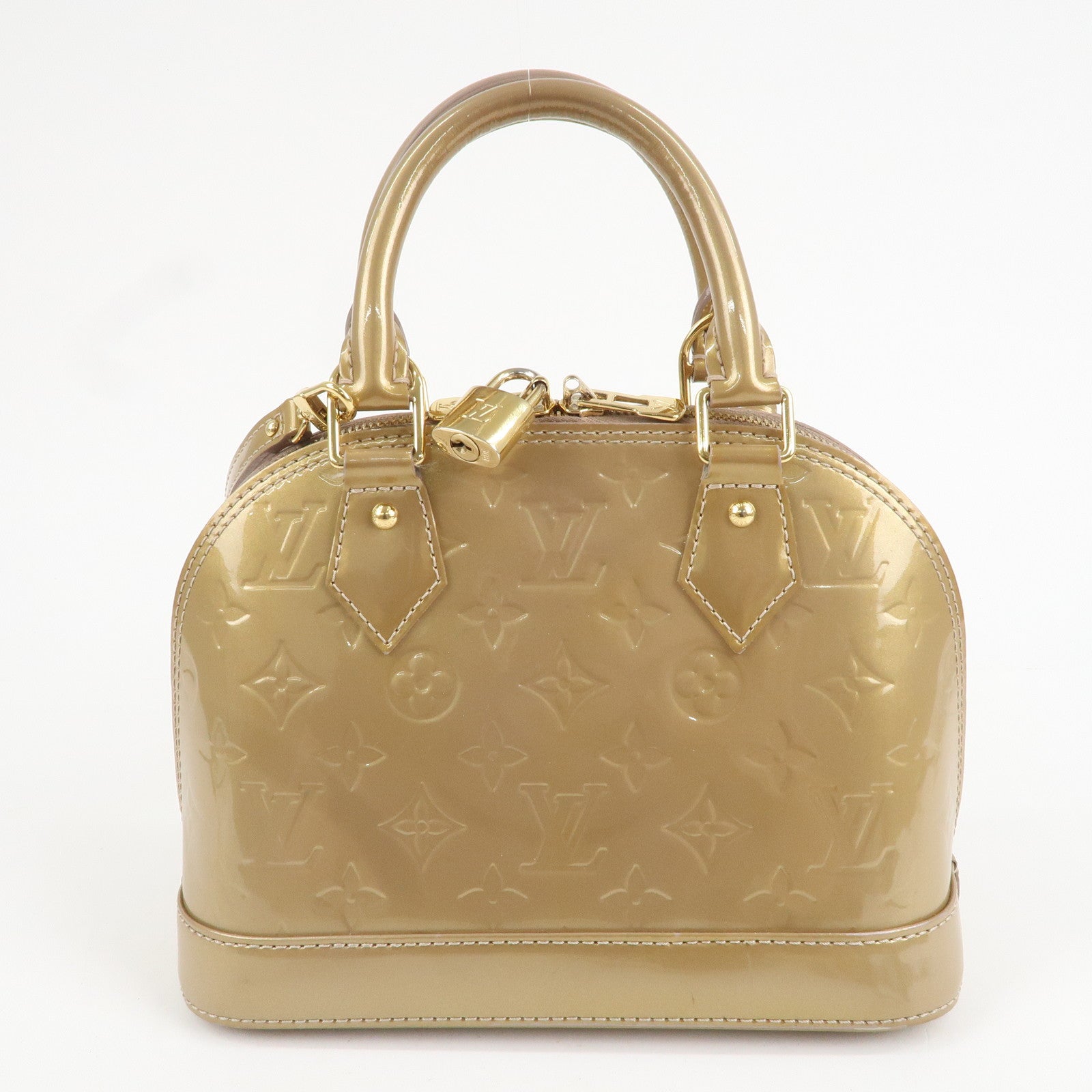 Louis Vuitton Monogram 2Way Vernis Alma BB Hand Bag M91752