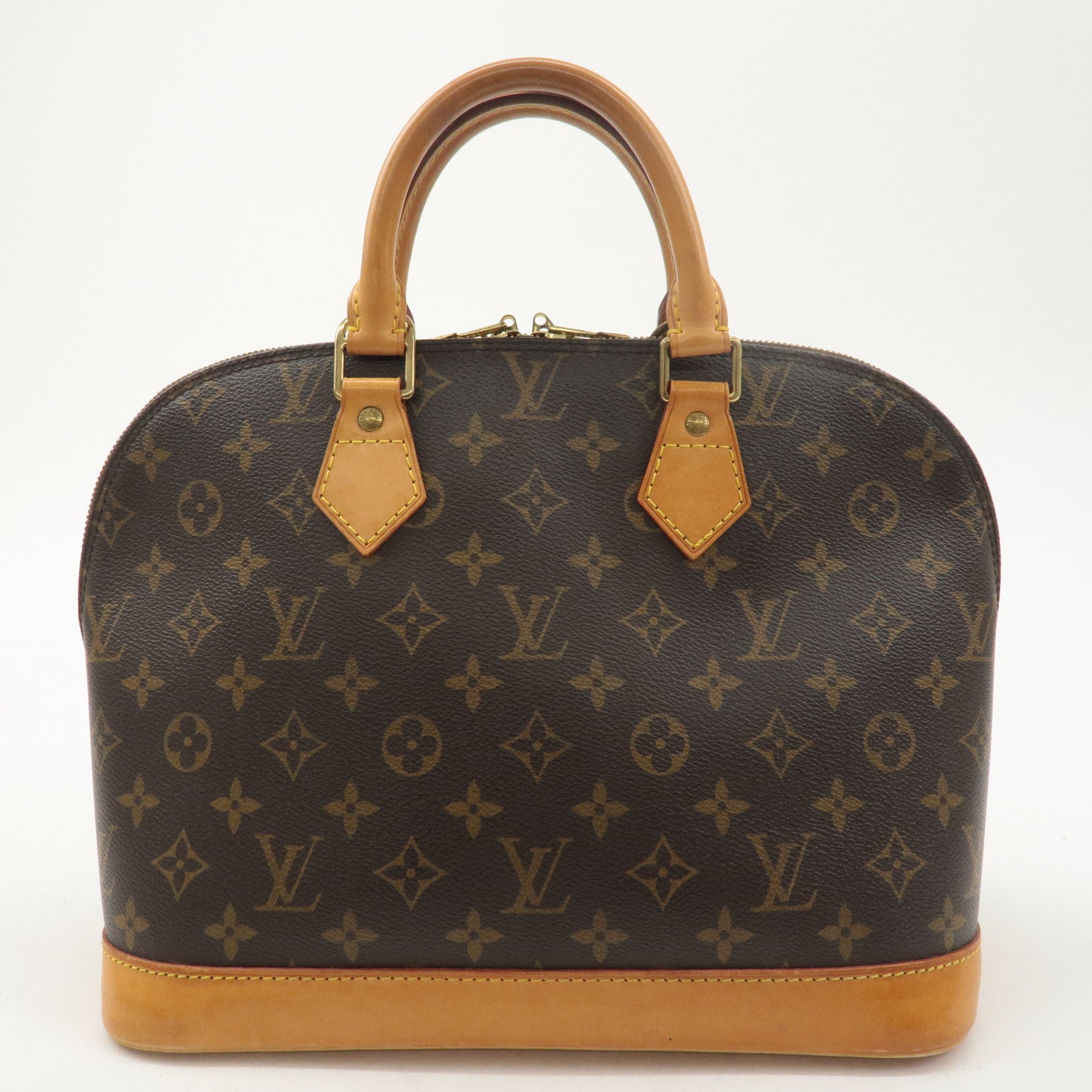 Louis Vuitton Monogram Alma Hand Bag Brown M51130