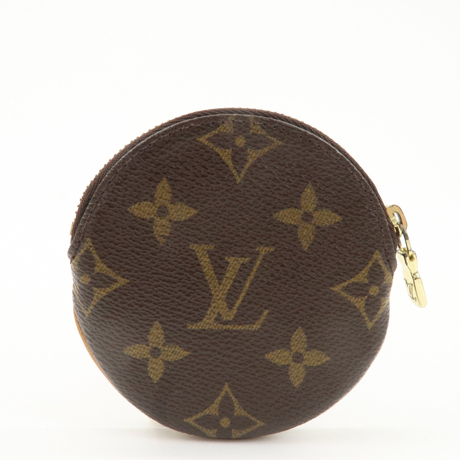 Louis Vuitton Monogram Porte Monnaie Rond Coin Case M95043 Used