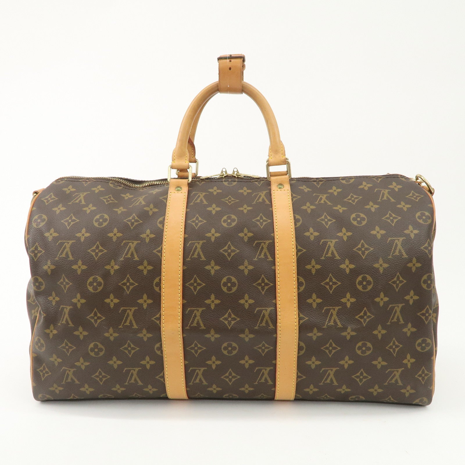 Louis Vuitton Monogram Keep All Bandouliere 50 Boston Bag M41416 Used