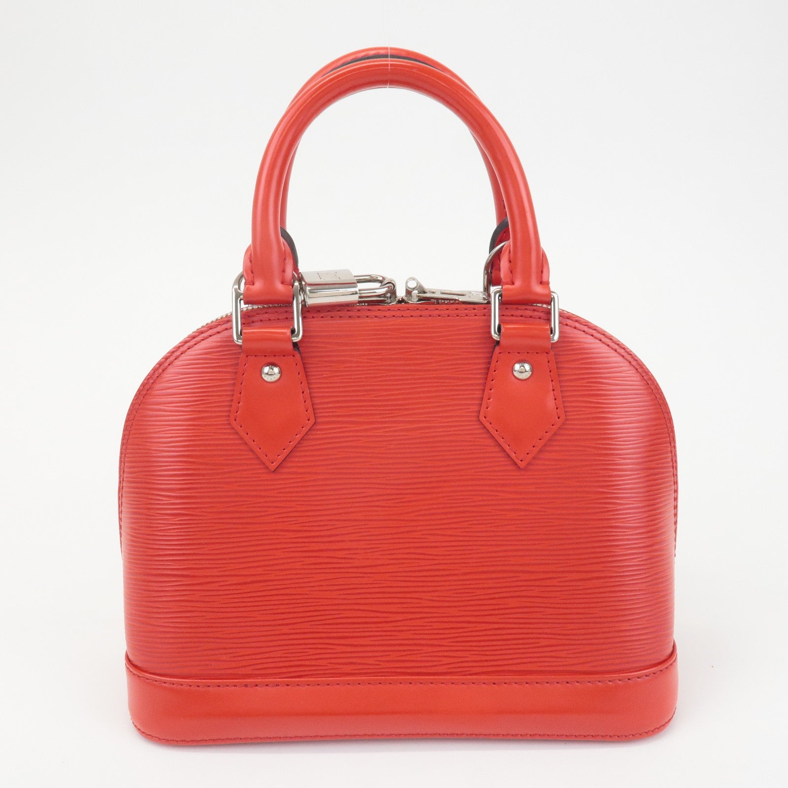 Louis Vuitton Epi Alma BB 2Way Bag Hand Bag Coquelicot M40854