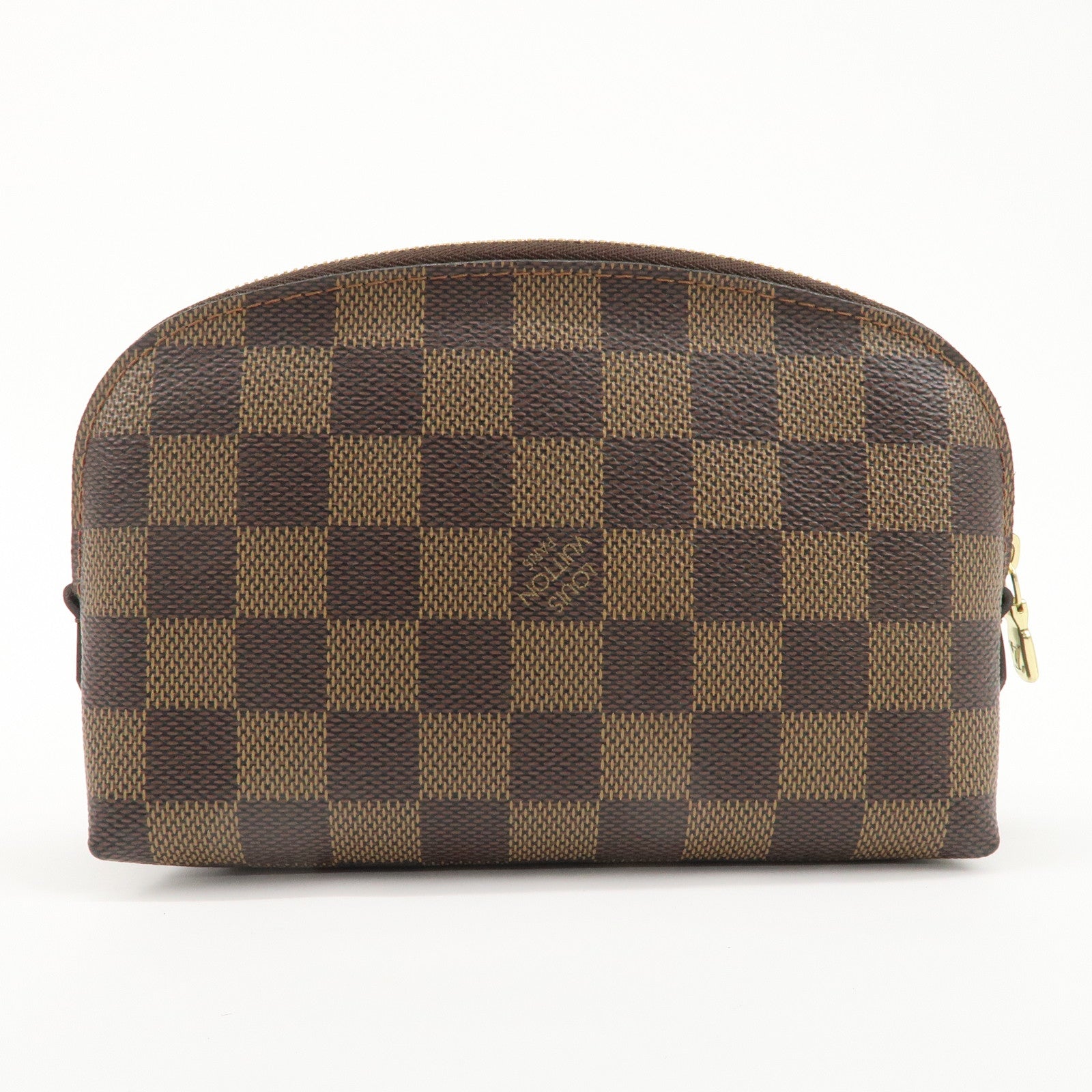 Louis Vuitton Damier Pochette Cosmetic Pouch Brown N47516 Used