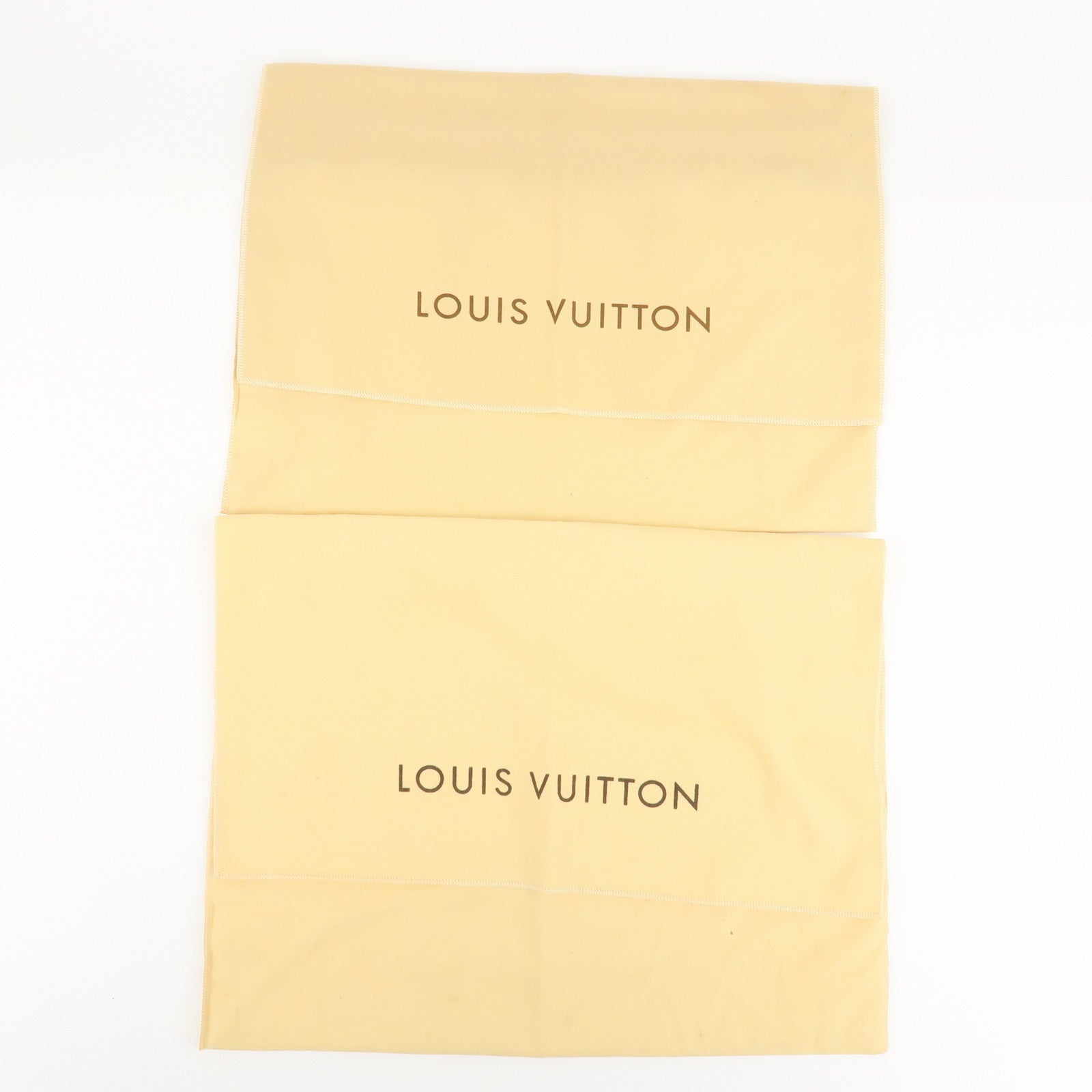 Louis Vuitton Set Of 10 Dust Bag Flap Style Beige Used