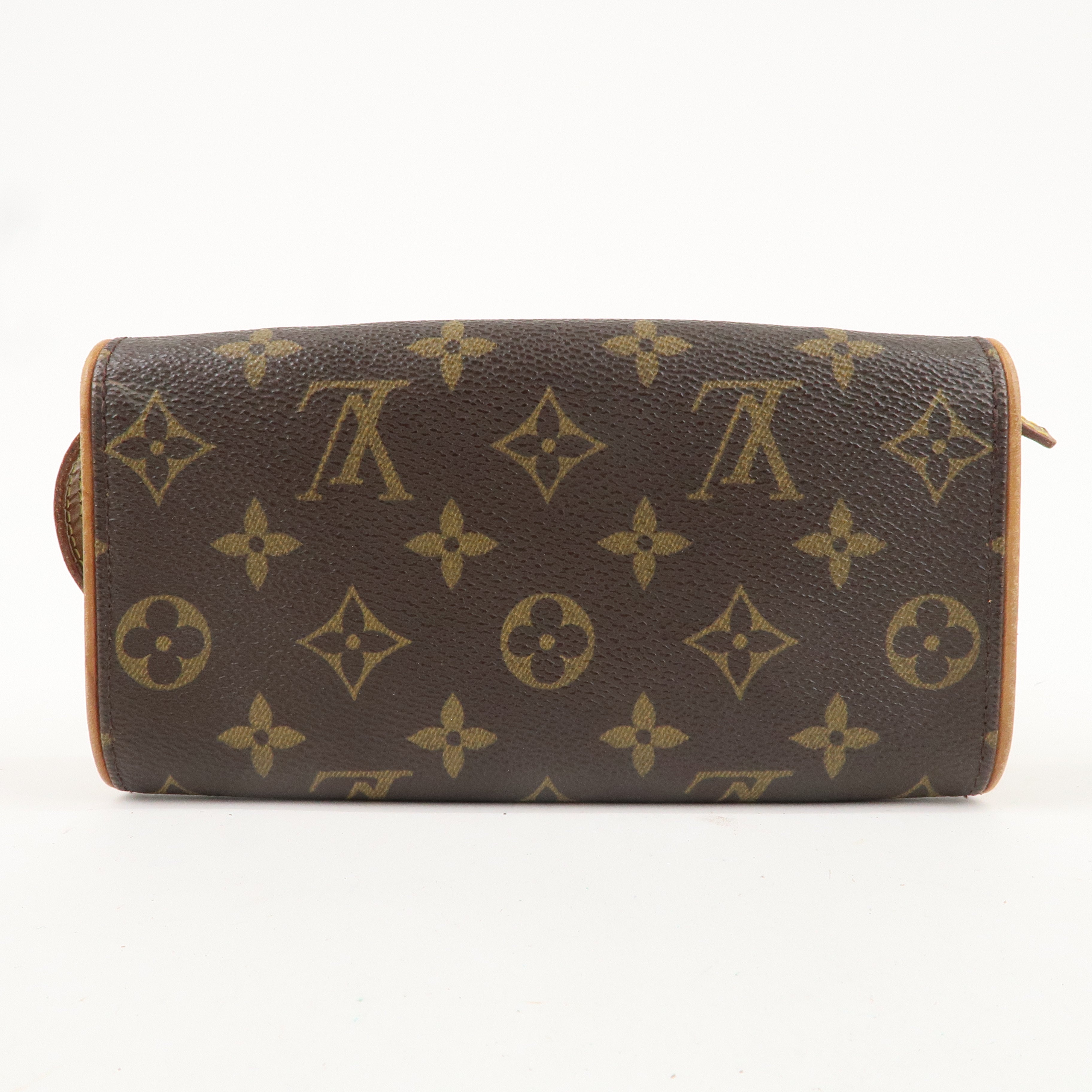 Louis Vuitton Monogram Pochette Twin PM 2Way Bag Brown M51854