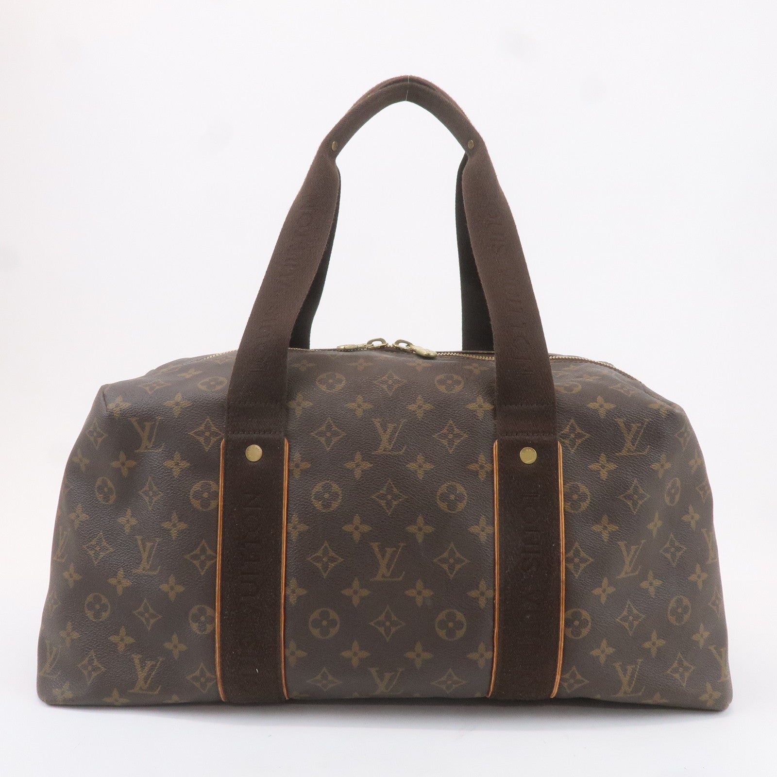 Louis Vuitton Monogram Weekender MM Boston Bag Brown M40476