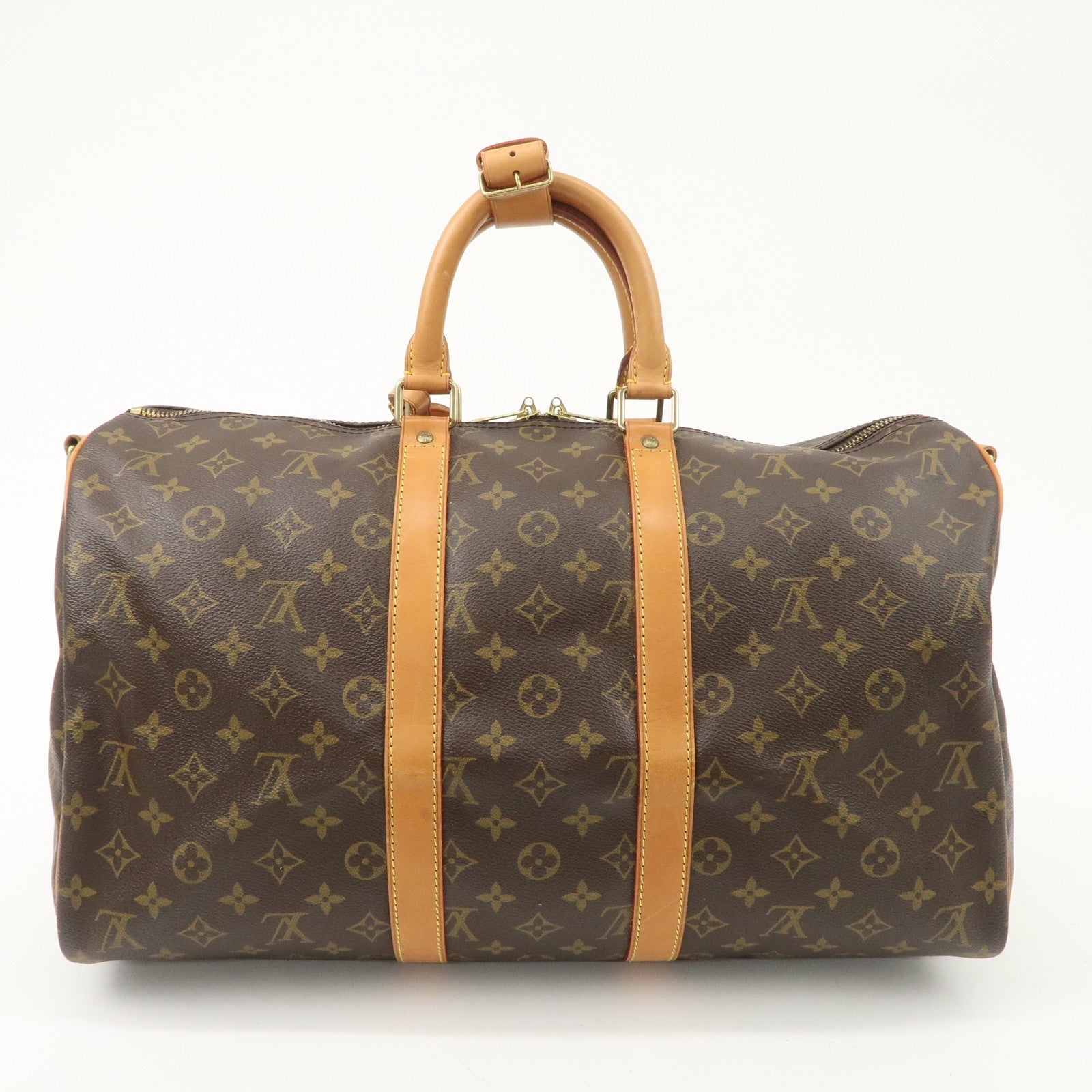 Louis Vuitton Monogram Keep All Bandouliere 45 Boston Bag M41418 Used