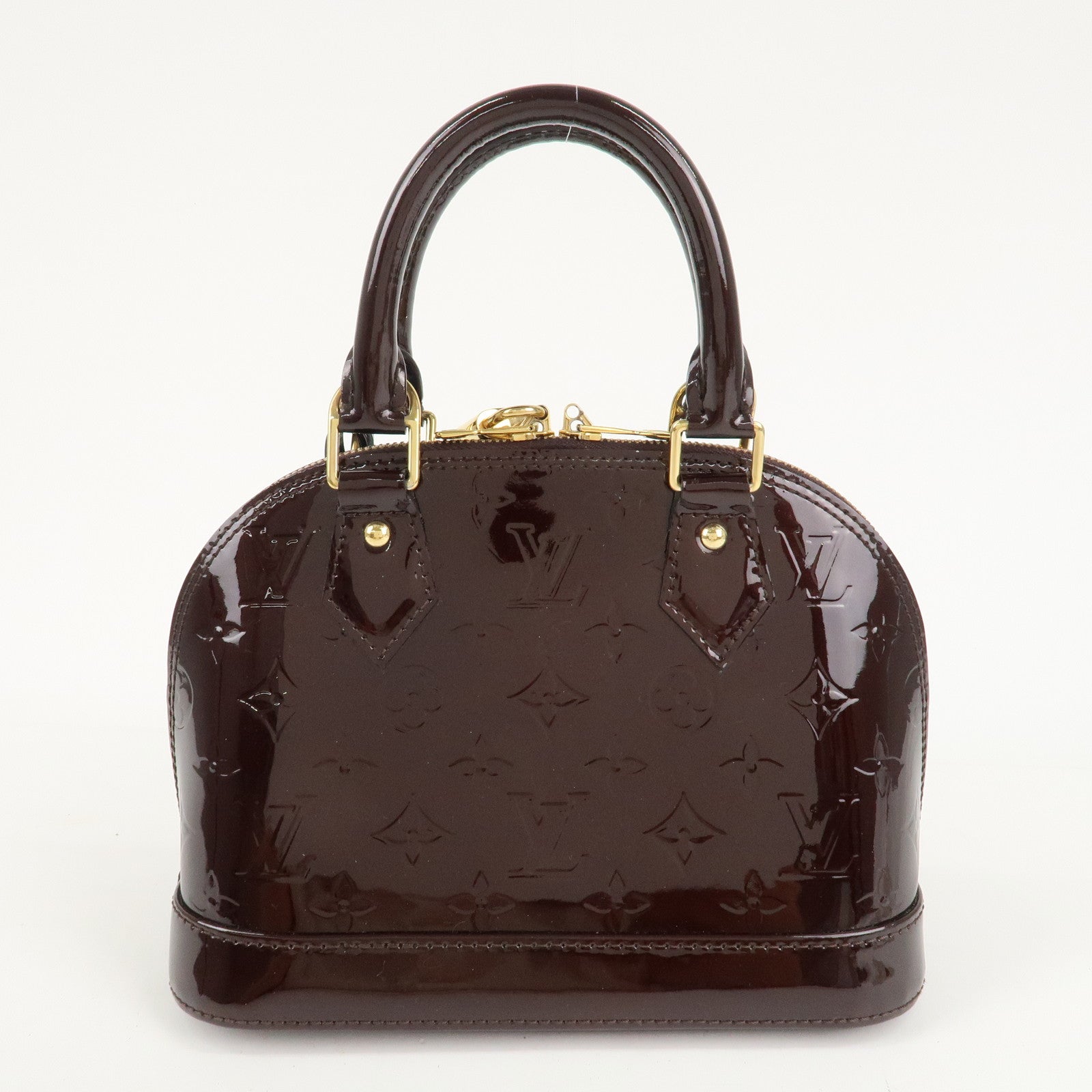 Louis Vuitton Monogram Vernis Alma BB Amarante Hand Bag M91678