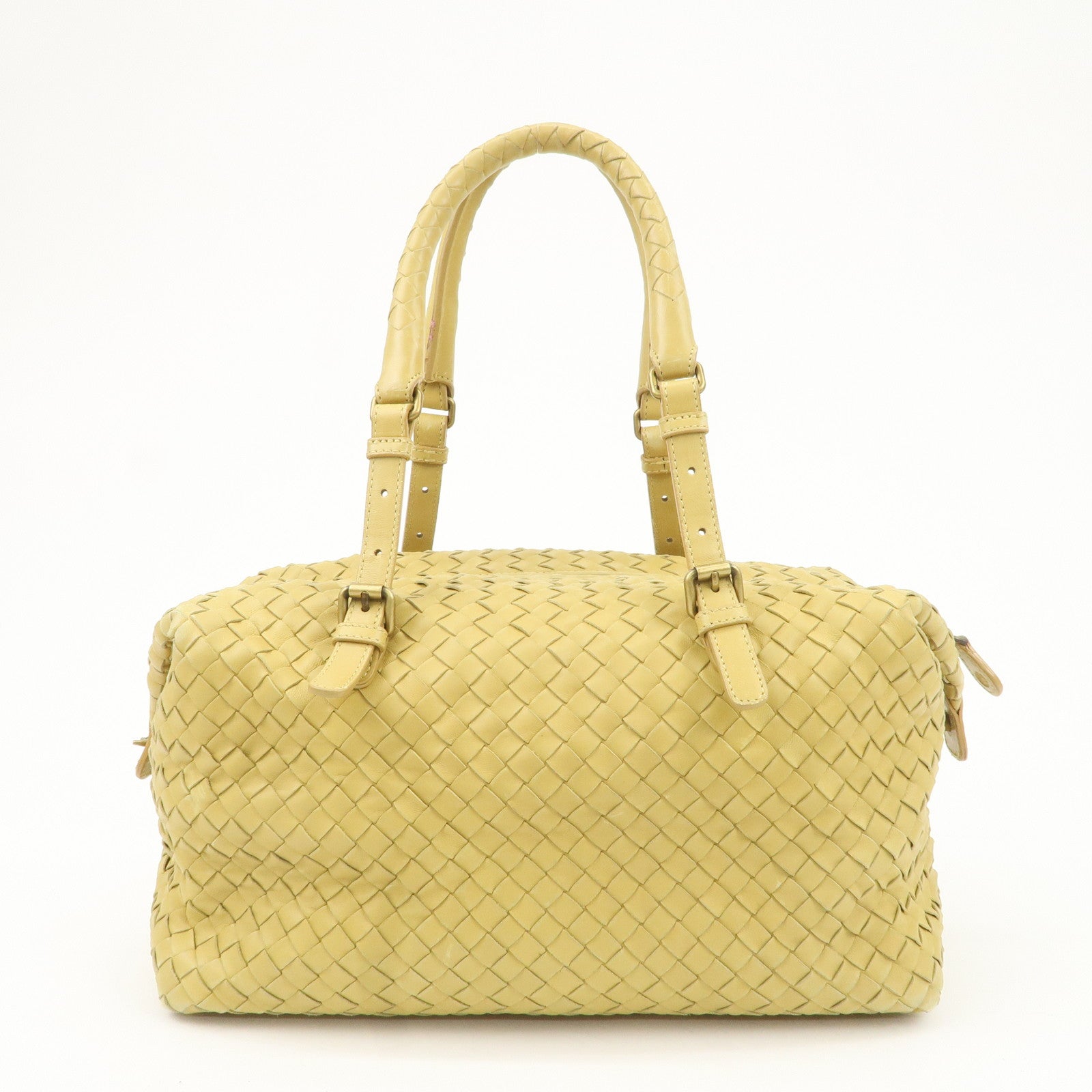 BOTTEGA VENETA Intrecciato Leather Montaigne Boston Bag 173398