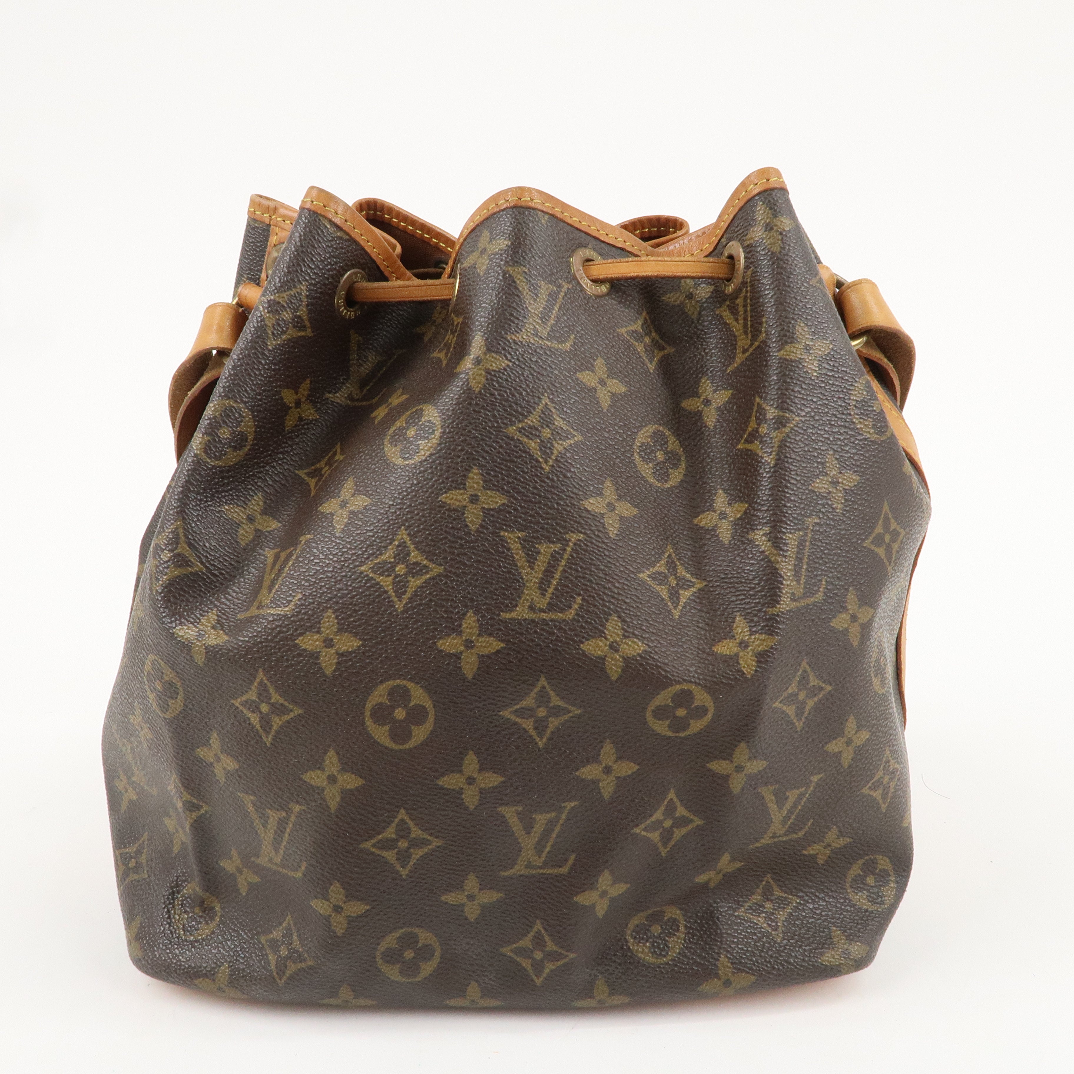 Louis Vuitton Monogram Petit Noe Shoulder Bag Brown M42226