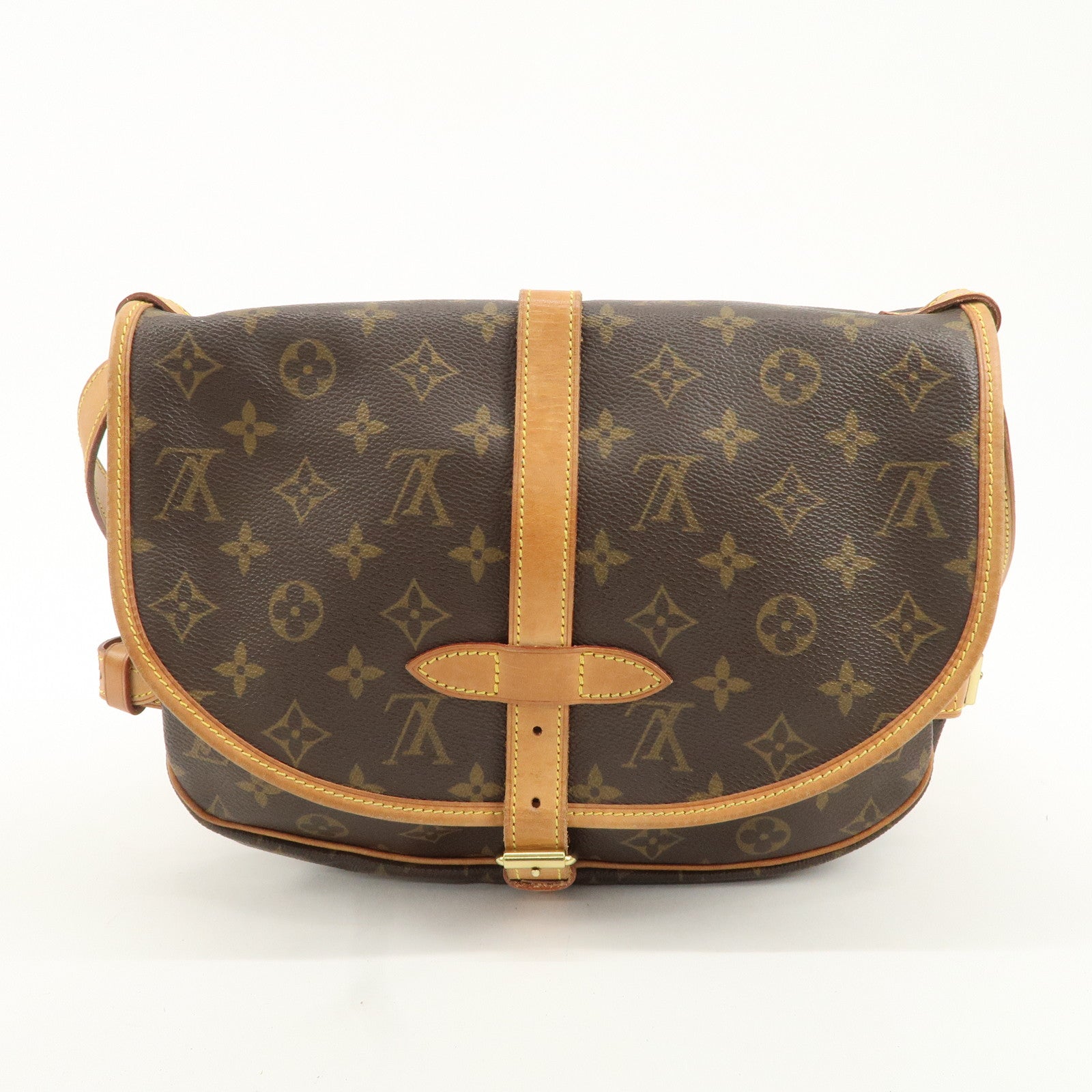 Louis Vuitton Monogram Saumur 30 Crossbody Bag Brown M42256 Used