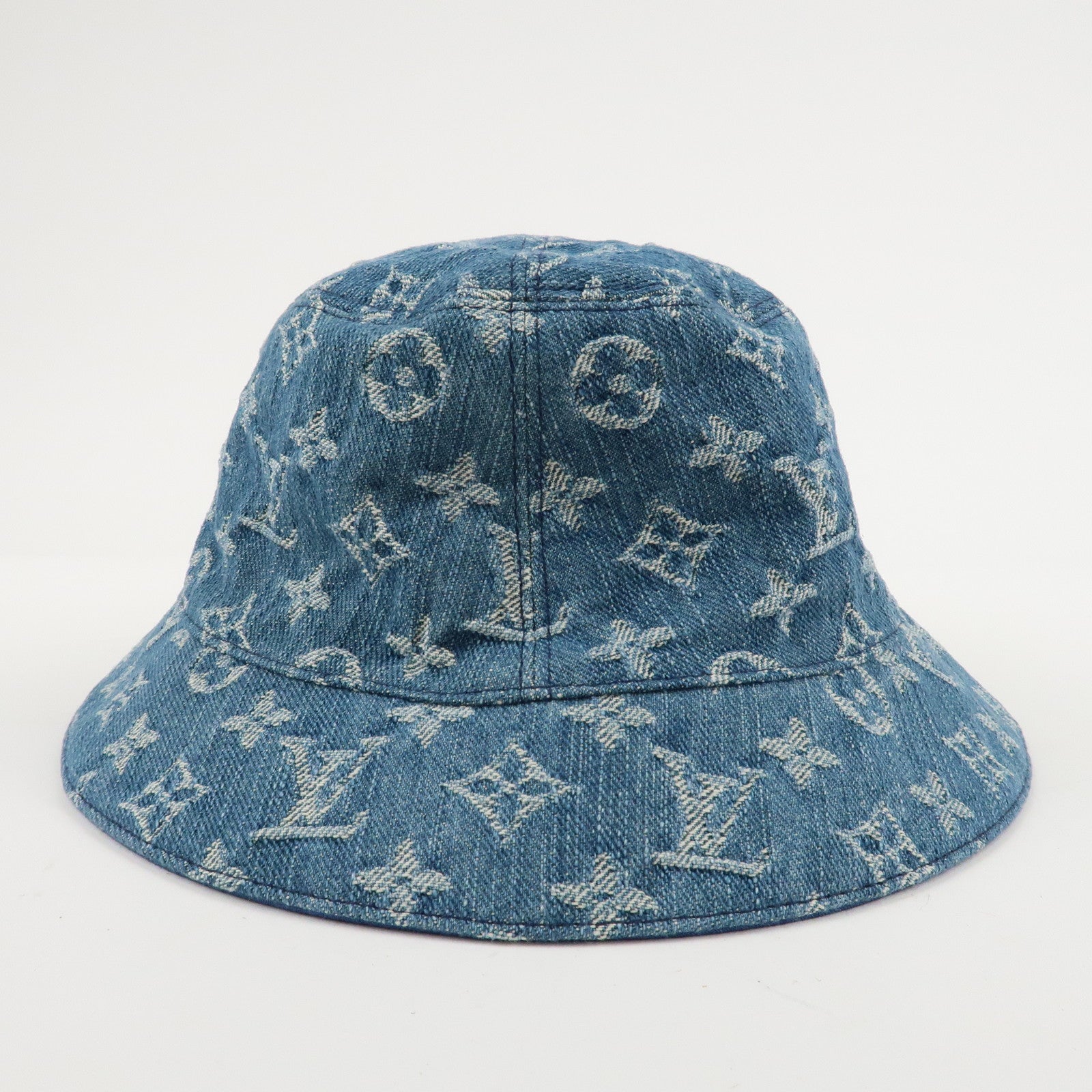 Louis Vuitton Monogram Denim Bucket Hat Essential 58 M78772 Used