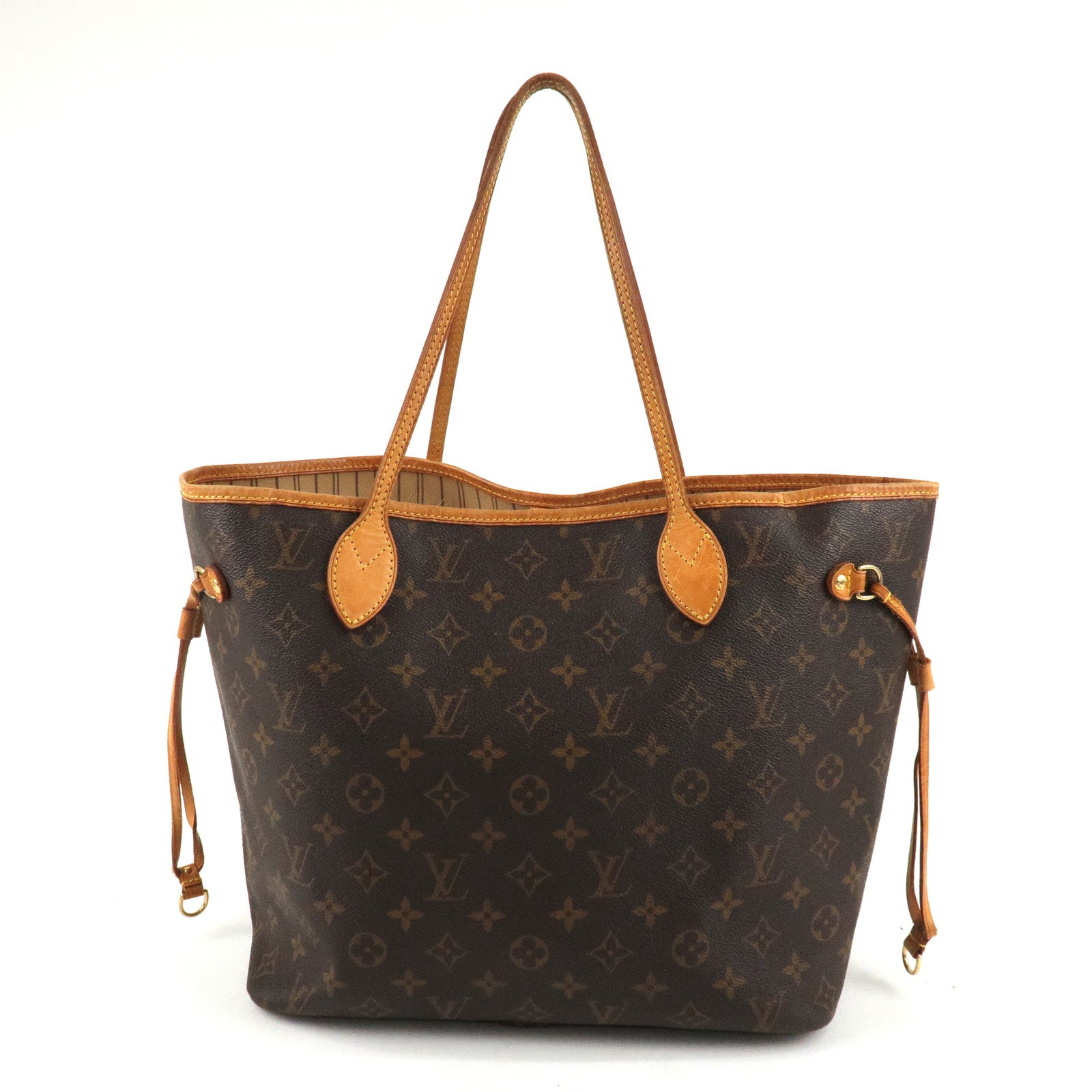 Louis Vuitton Monogram Neverfull MM Tote Bag Brown M40156