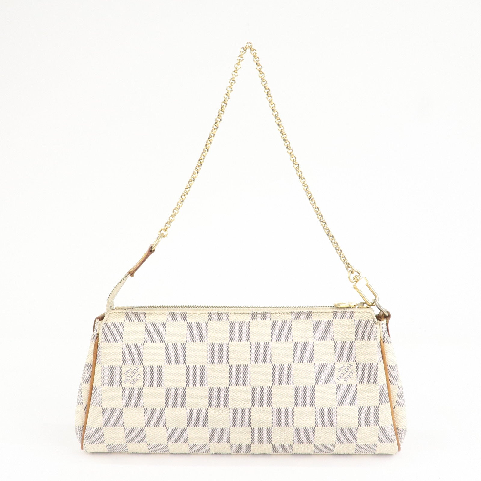 Louis Vuitton Damier Azur Eva 2 Way Pouch Shoulder Bag N55214 Used