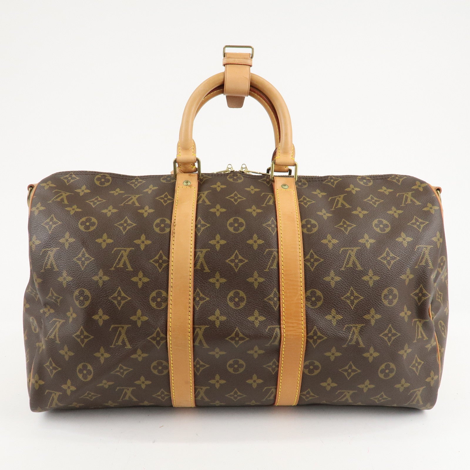 Louis Vuitton Monogram Keep All Bandouliere 45 Boston Bag M41418 Used