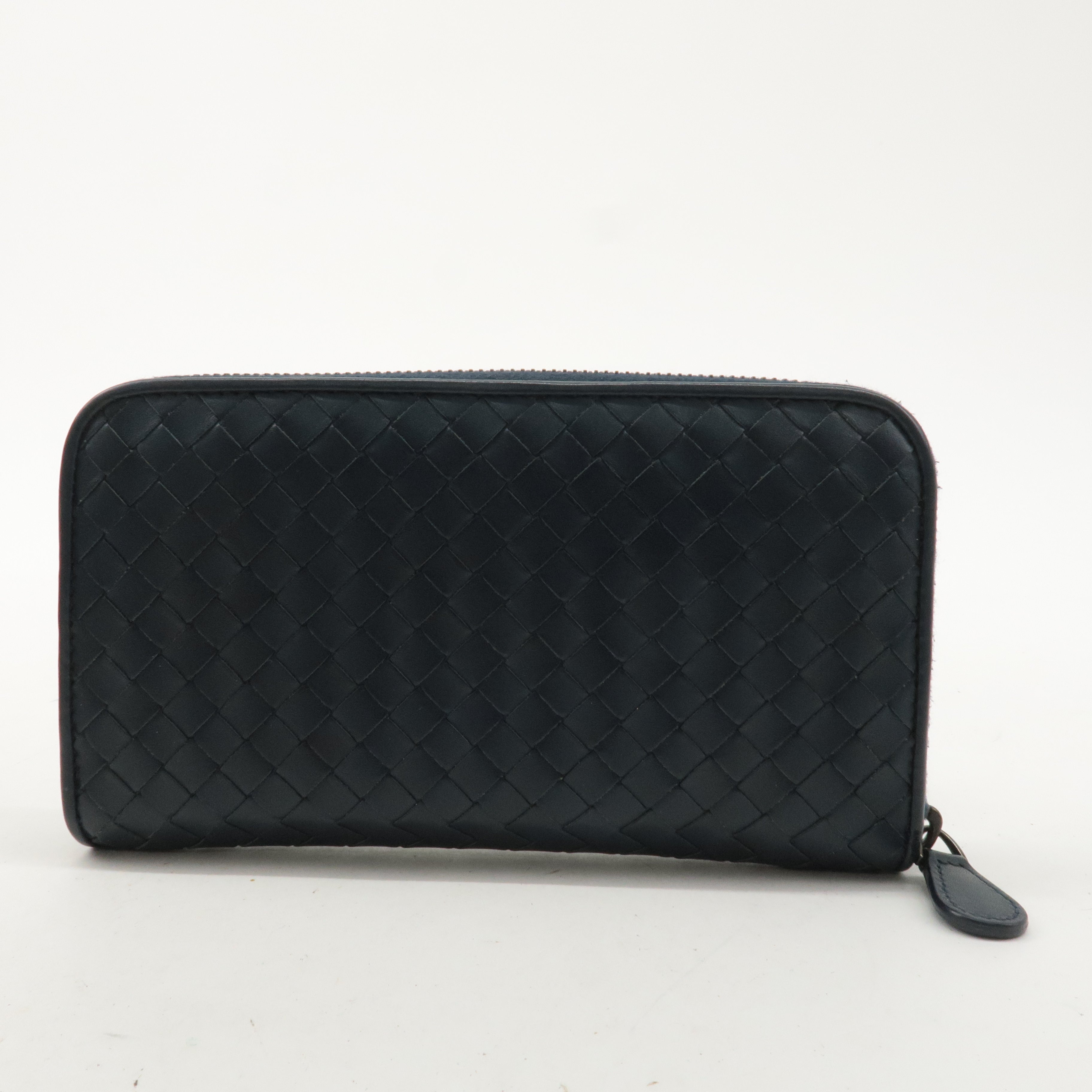 BOTTEGA VENETA Intrecciato Leather Zip Round Long Wallet 275064