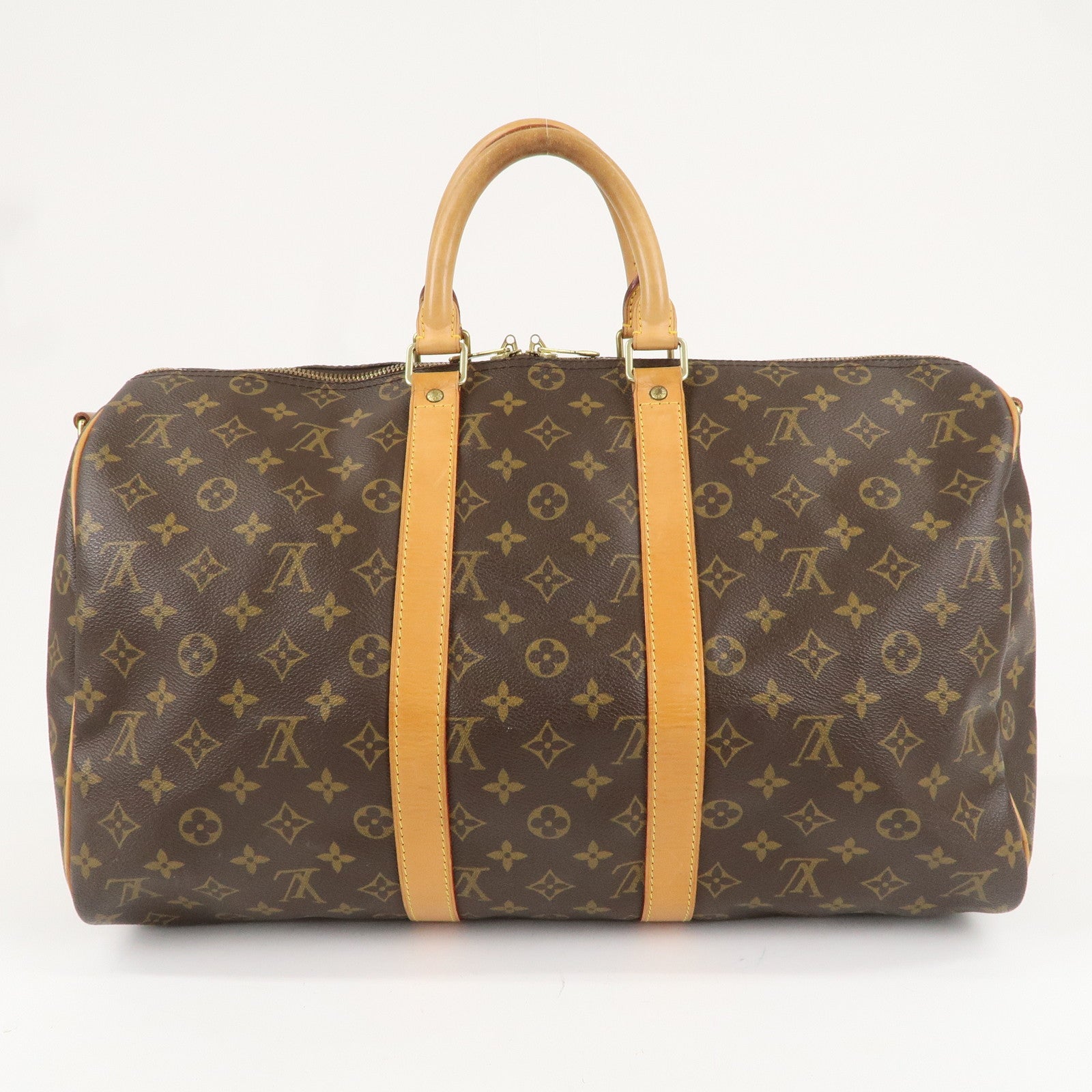 Louis Vuitton Monogram Keep All Bandouliere 45 Boston Bag M41418