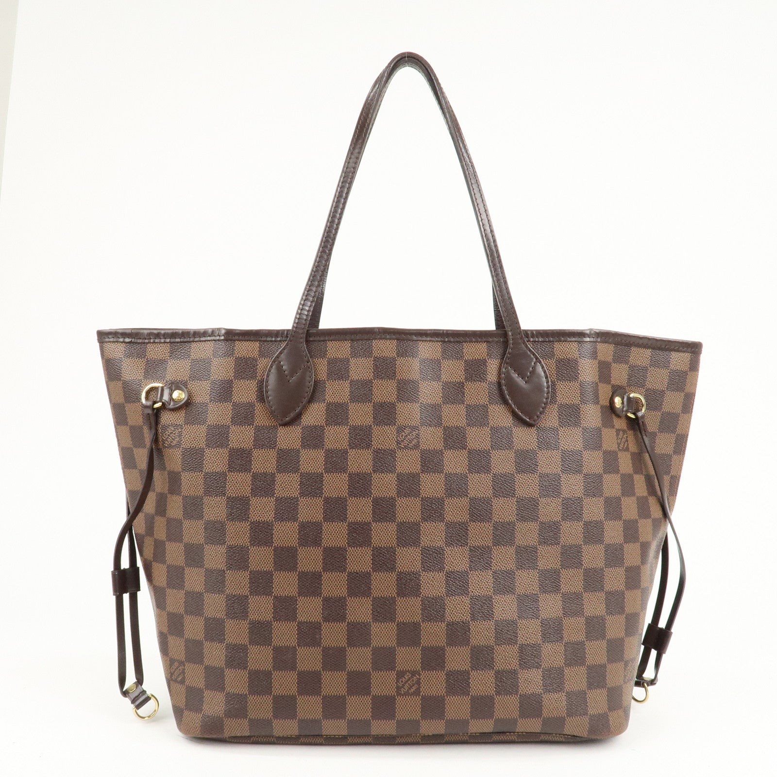 Louis Vuitton Damier Ebene Neverfull MM Tote Bag N41358 Used