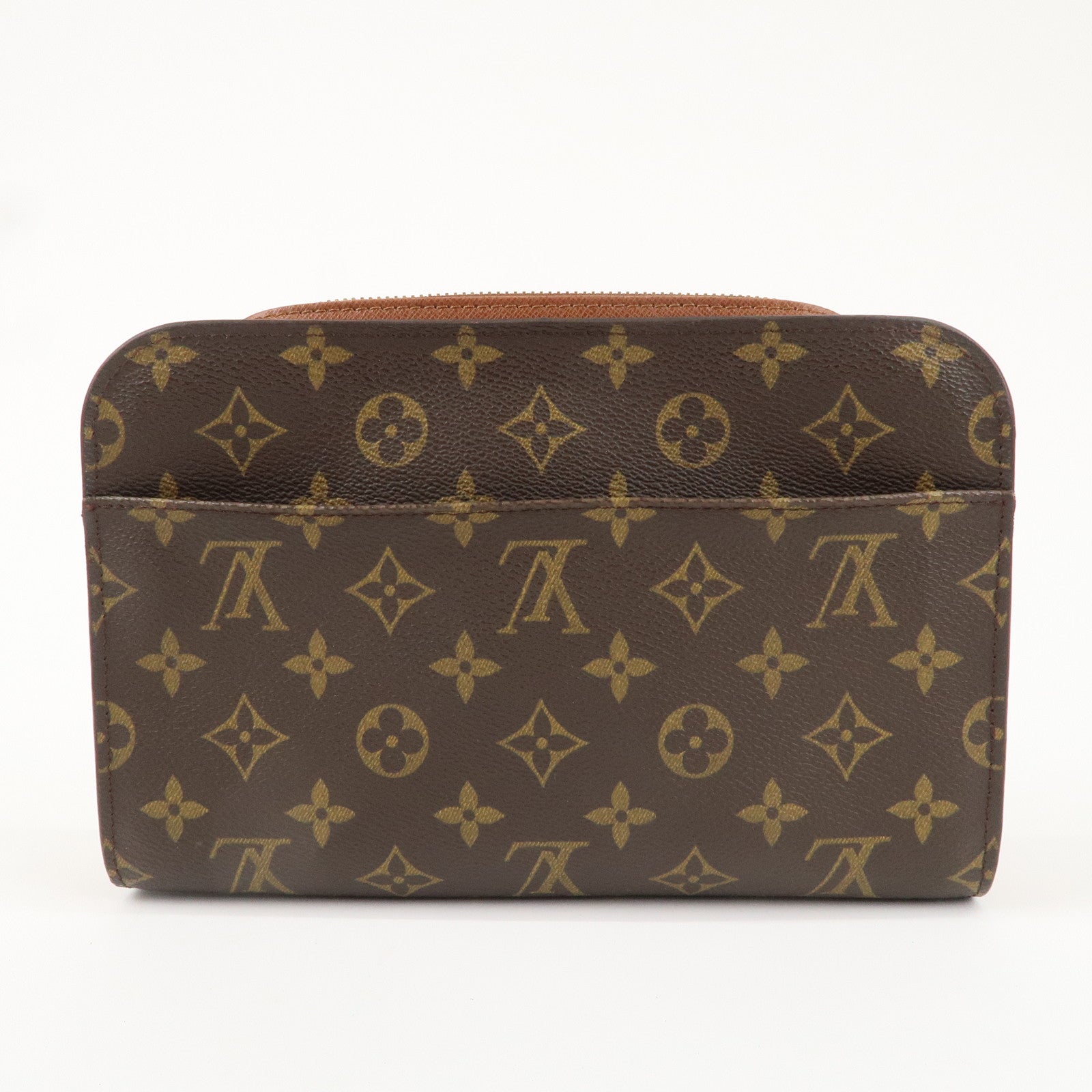 Louis Vuitton Monogram Orsay Clutch Bag Pouch Brown M51790